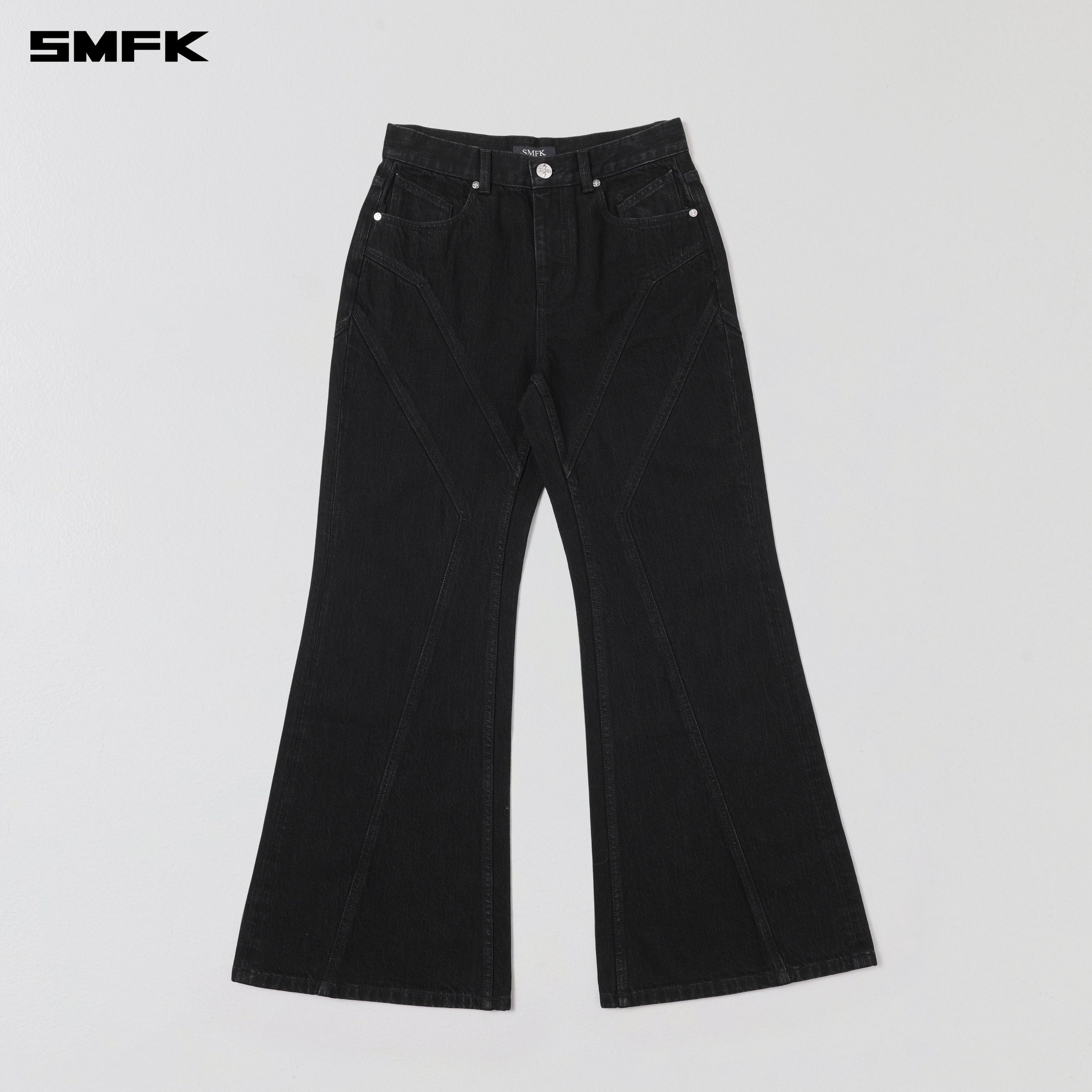 WILD MIRAGE HURRICANE DENIM PANTS/COTTON WILD BLACK