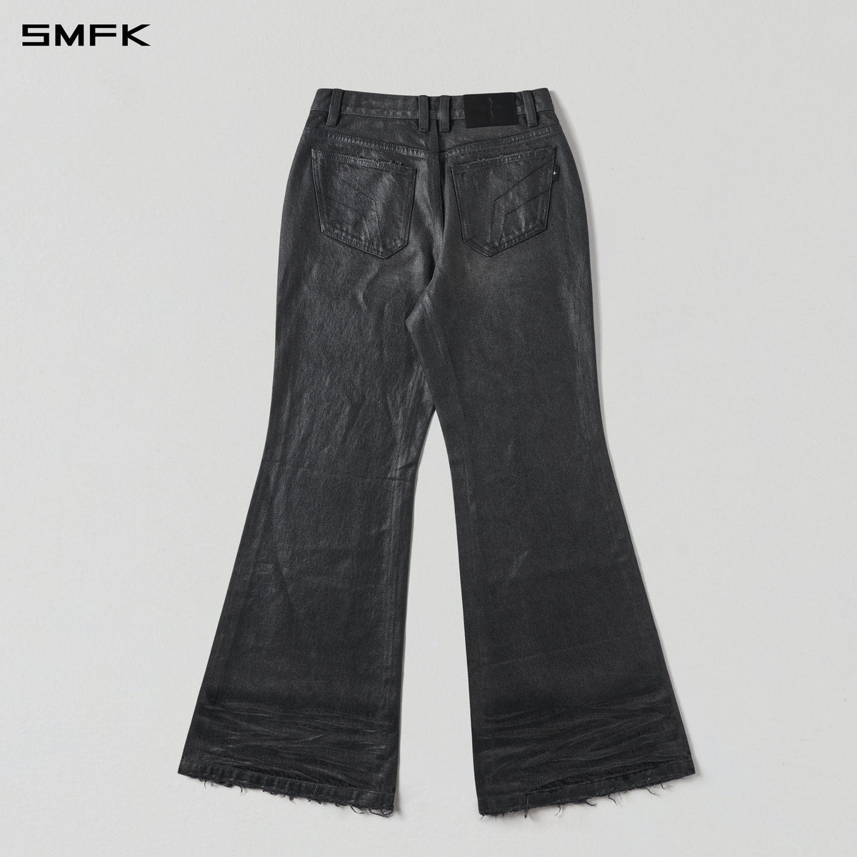 WILD HURRICANE HANDCRAFT DENIM PANTS/DENIM COTTON/W INK BLACK