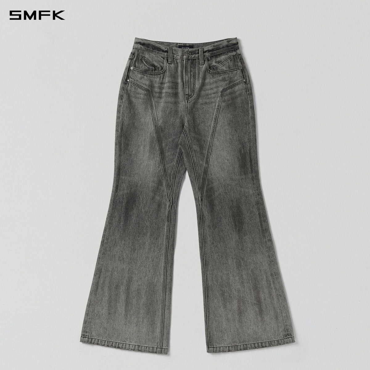 WILD HURRICANE HANDCRAFT DENIM PANTS/DENIM COTTON/W MIRAGE GREY
