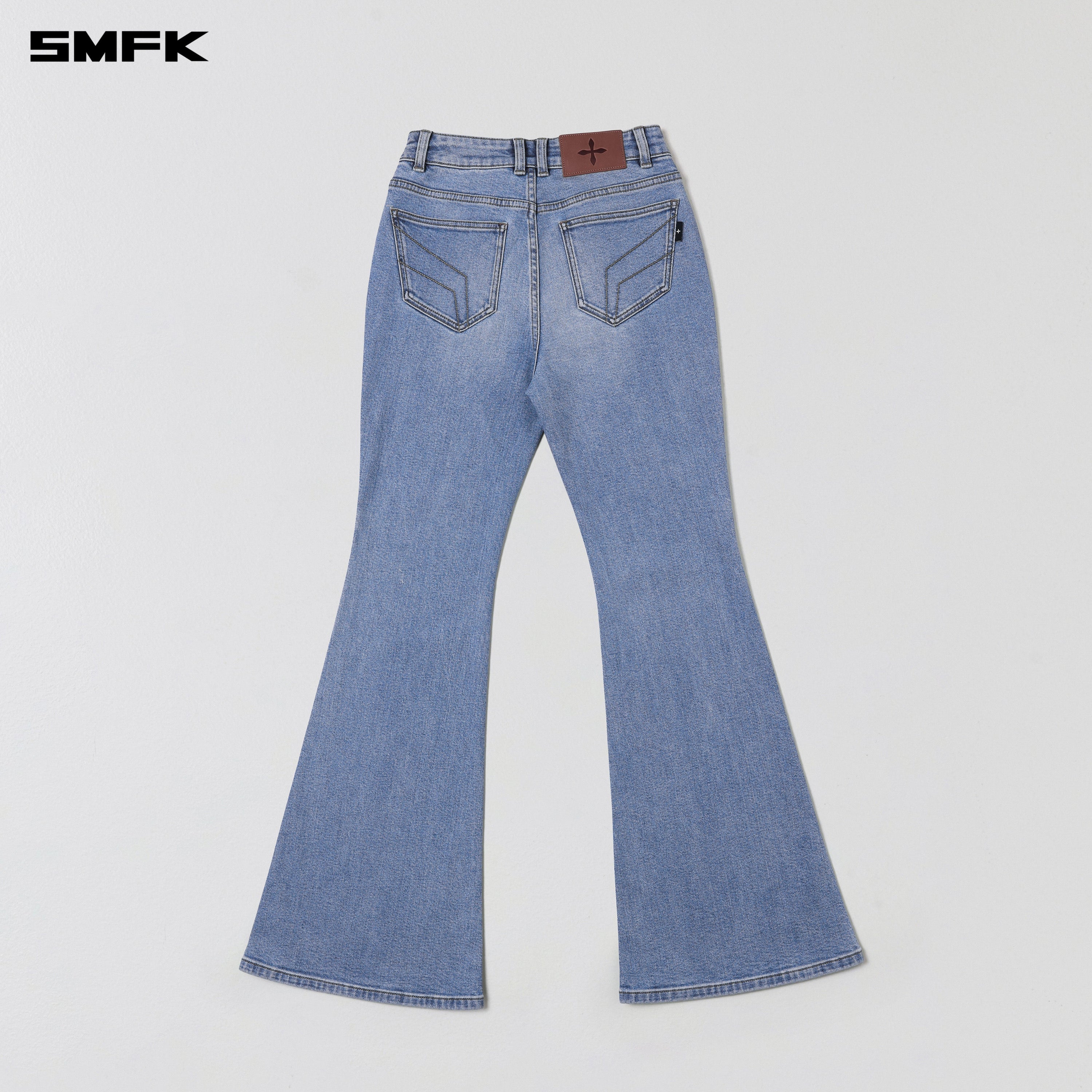 WILD HURRICANE FLARED DENIM PANTS/E-COTTON WILD BLUE