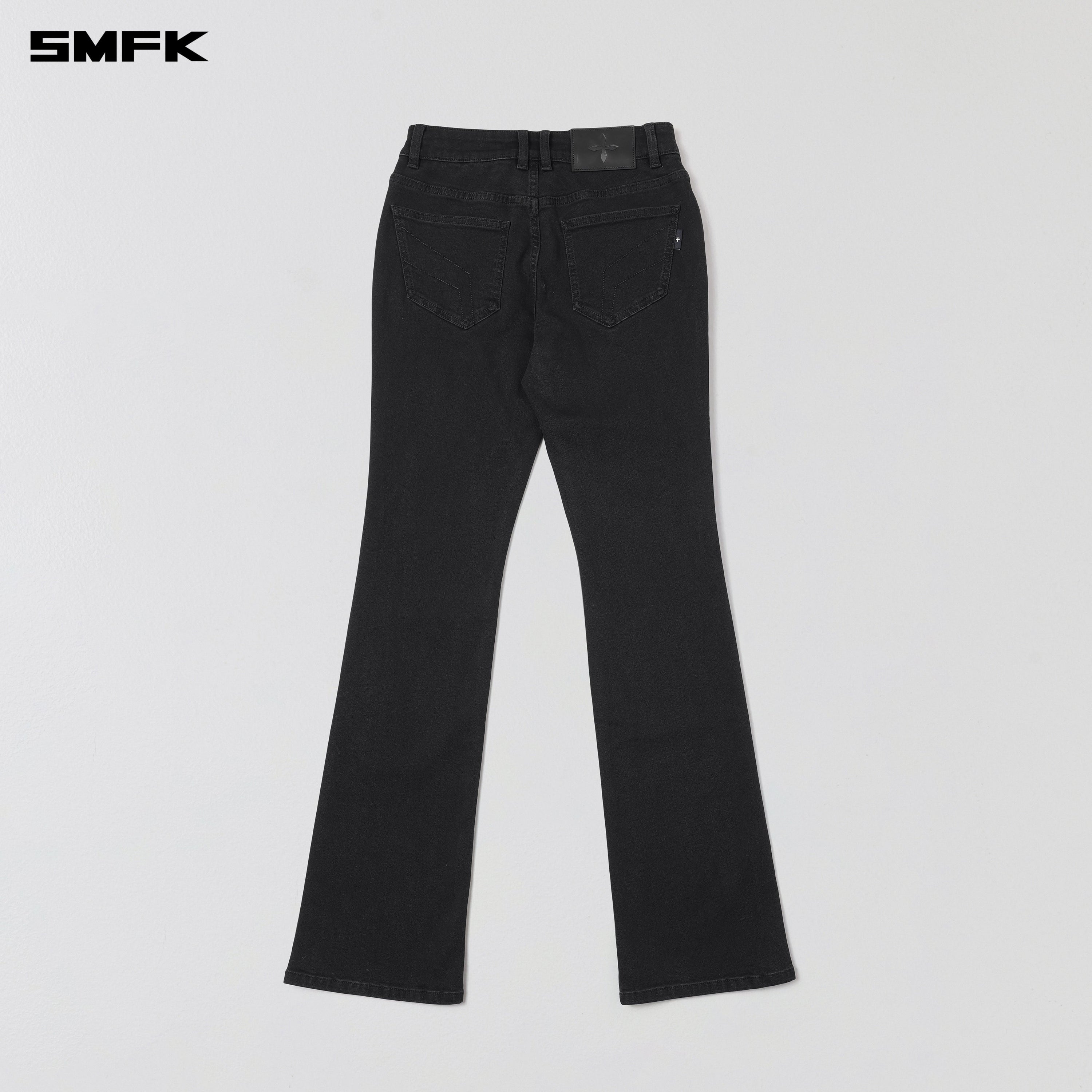 PERMANENT MODEL STRT DENIM PANTS/E-COTTON WILD BLACK