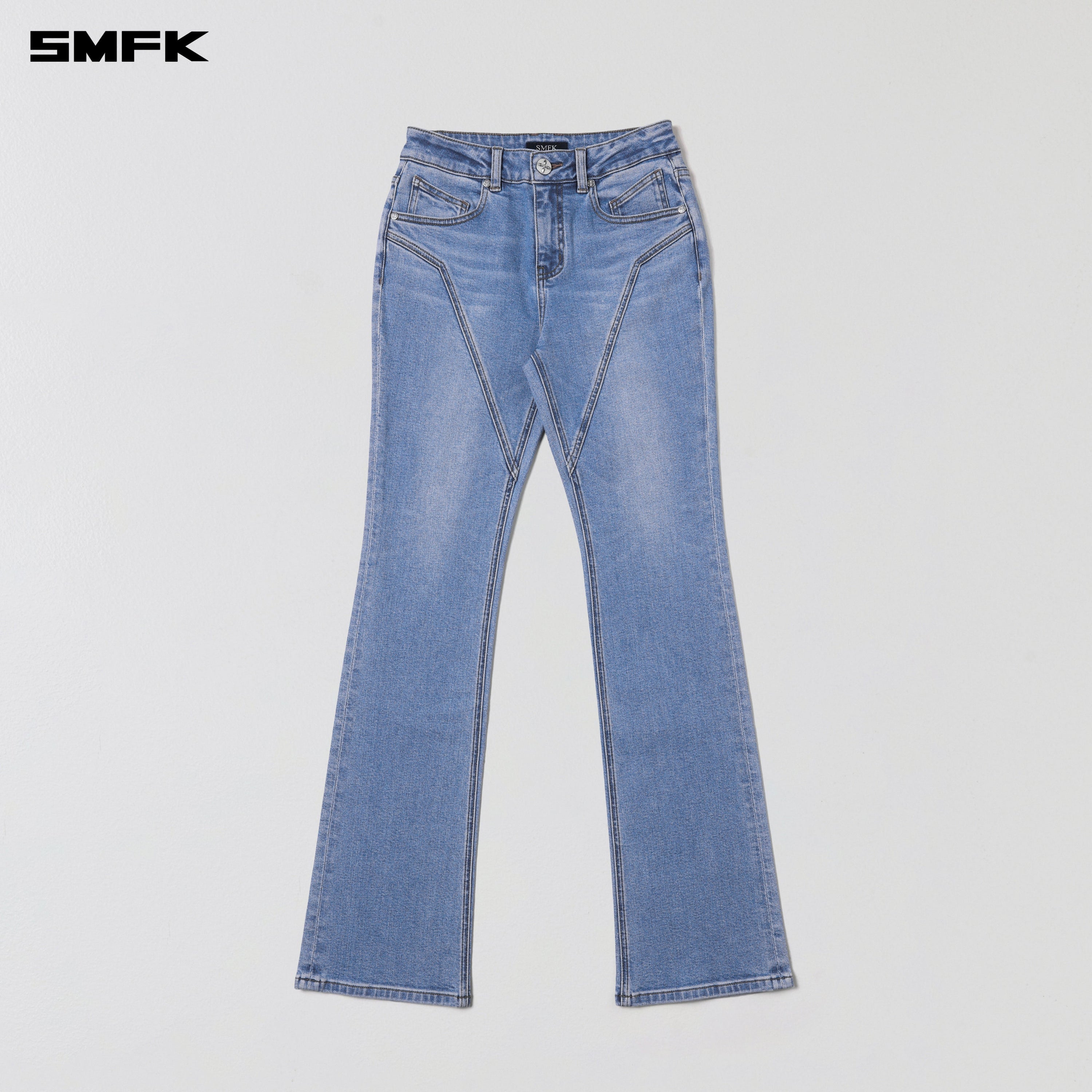 PERMANENT MODEL STRT DENIM PANTS/E-COTTON WILD BLUE