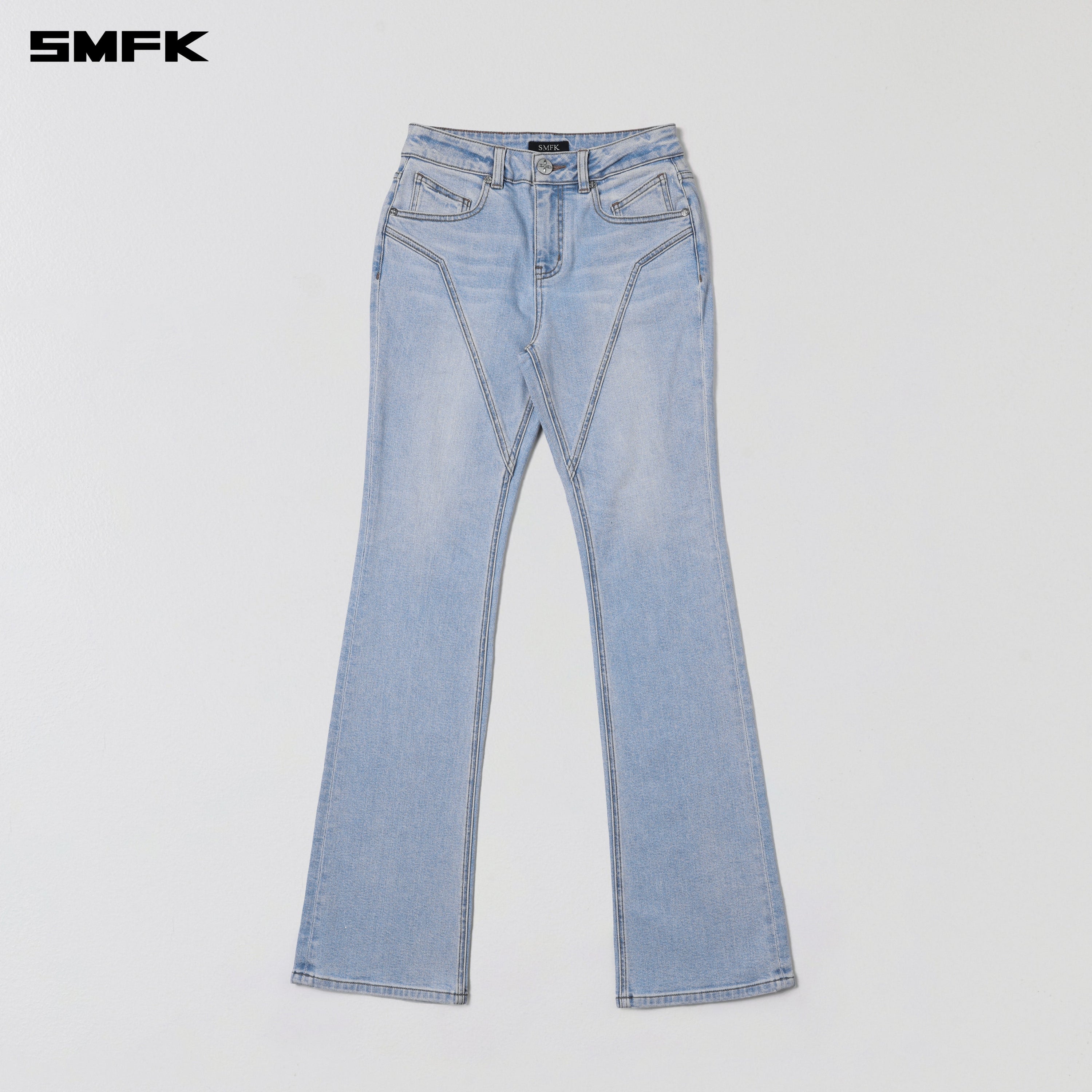 PERMANENT MODEL STRT DENIM PANTS/E-COTTON WILD SKY BLUE