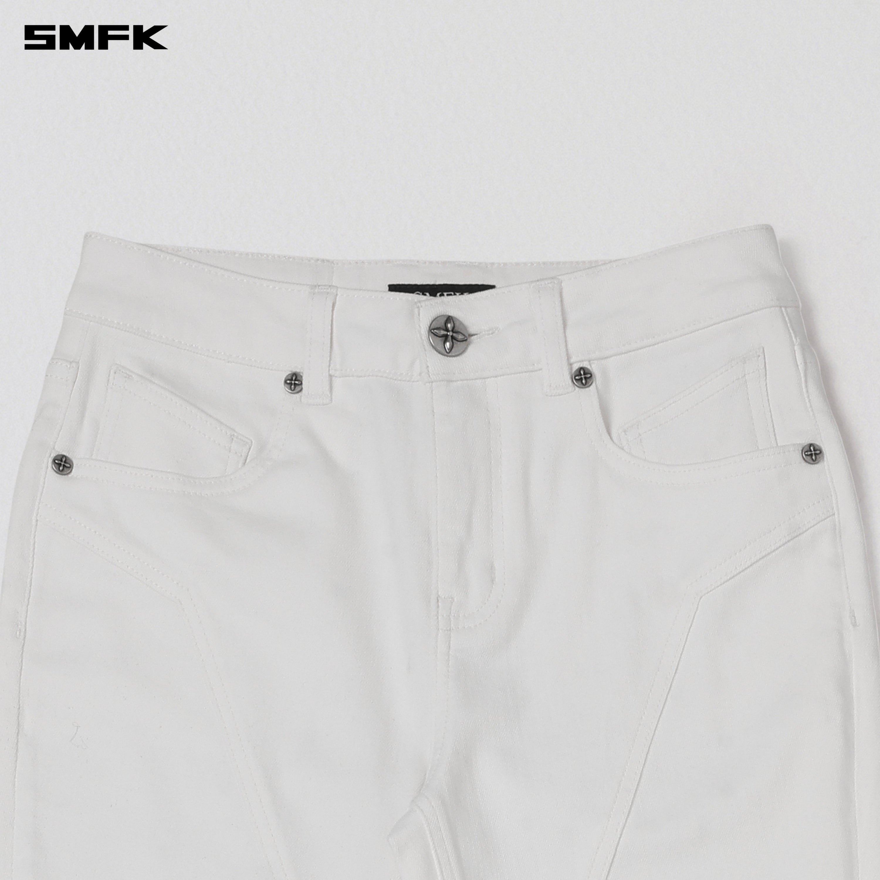 PERMANENT MODEL STRT DENIM PANTS/E-COTTON CLOUD WHITE