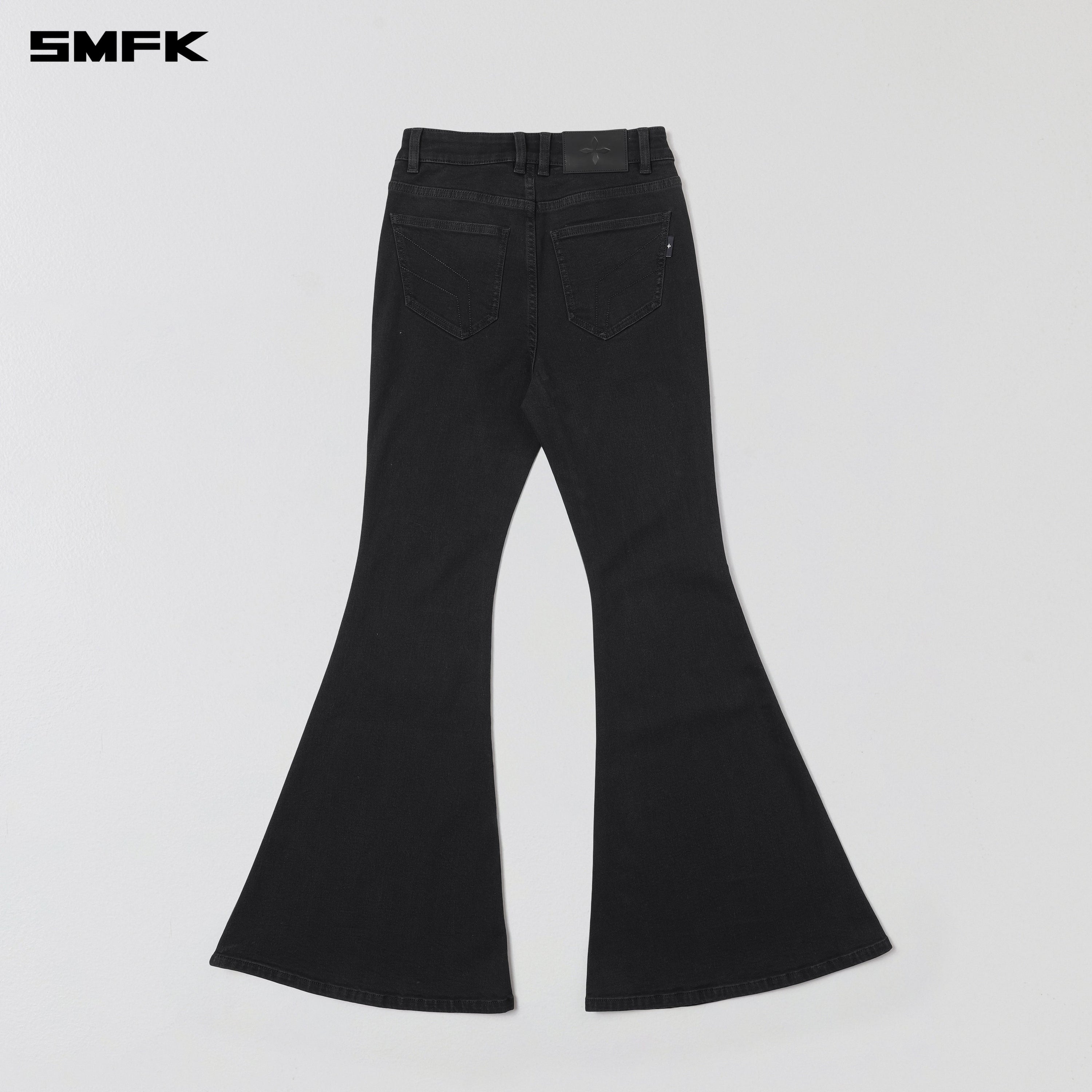 WILD MIRAGE FISHTAIL DENIM PANTS /COTTON WILD BLACK