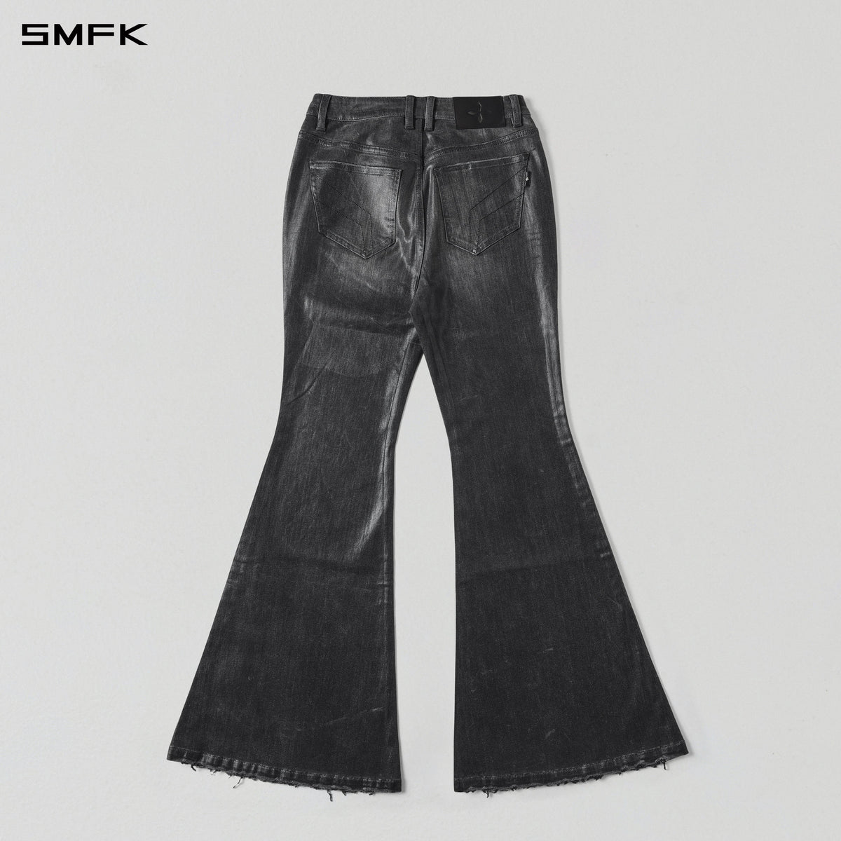 WILD MIRAGE FISHTAIL DENIM PANTS /COTTON INK BLACK
