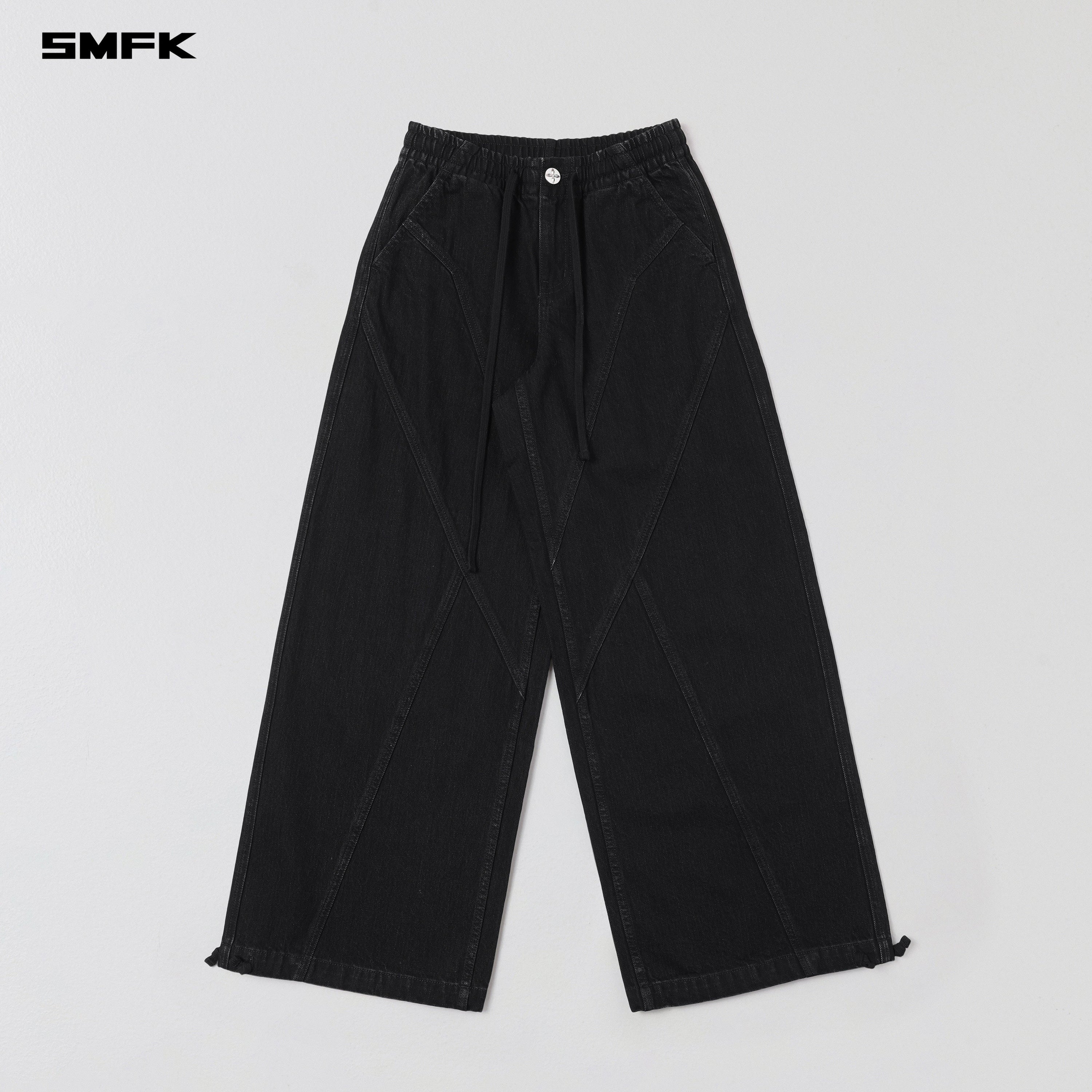 WILD DIAMOND DENIM SPORTS PANTS/COTTON WILD BLACK