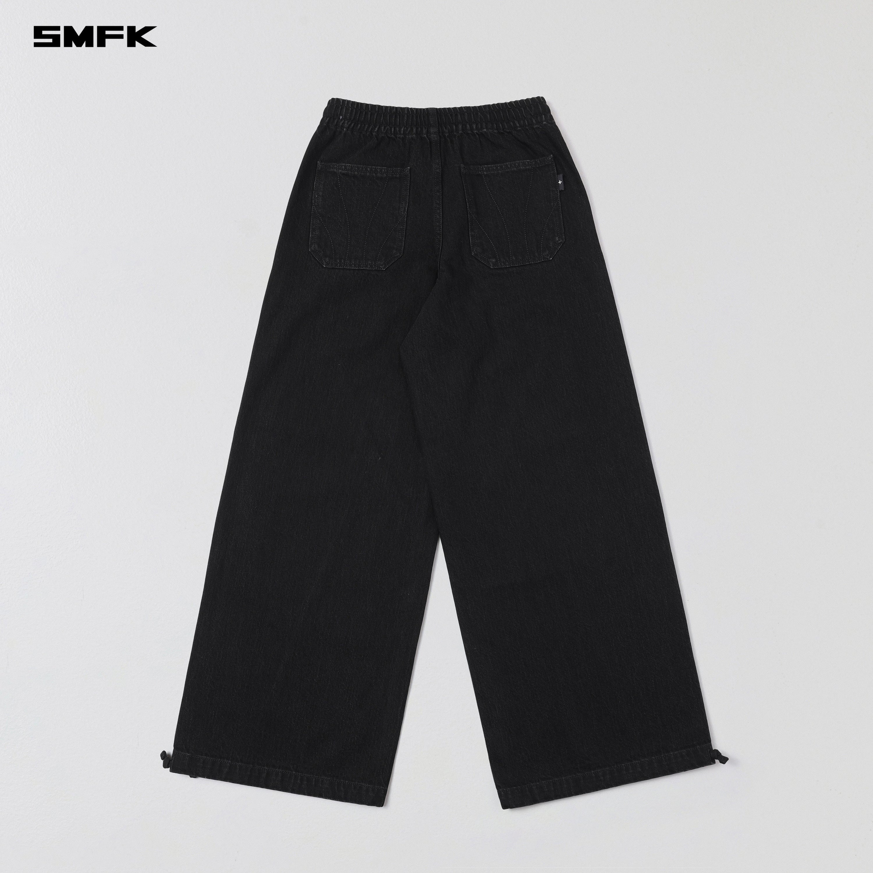WILD DIAMOND DENIM SPORTS PANTS/COTTON WILD BLACK