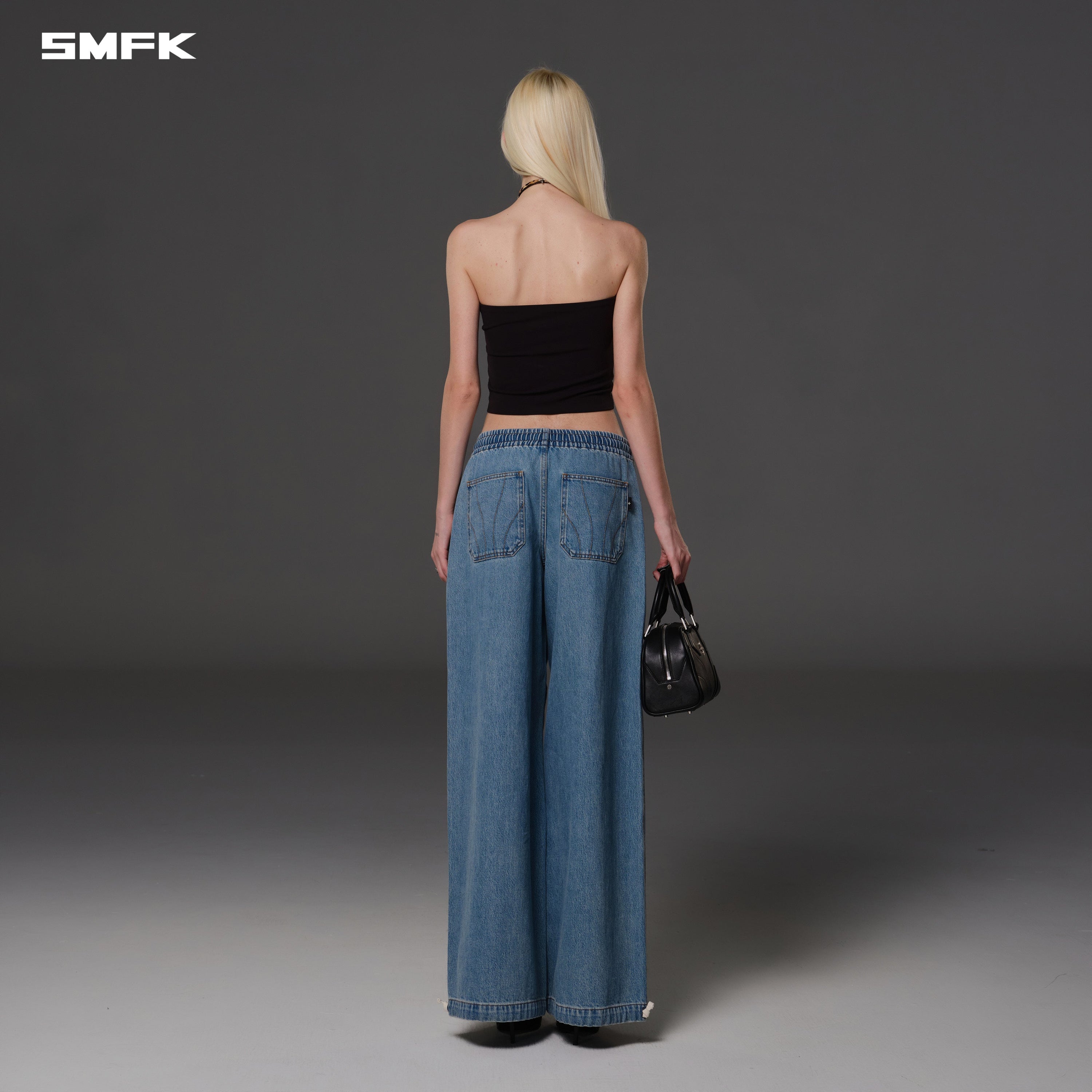 WILD DIAMOND DENIM SPORTS PANTS/COTTON WILD BLUE