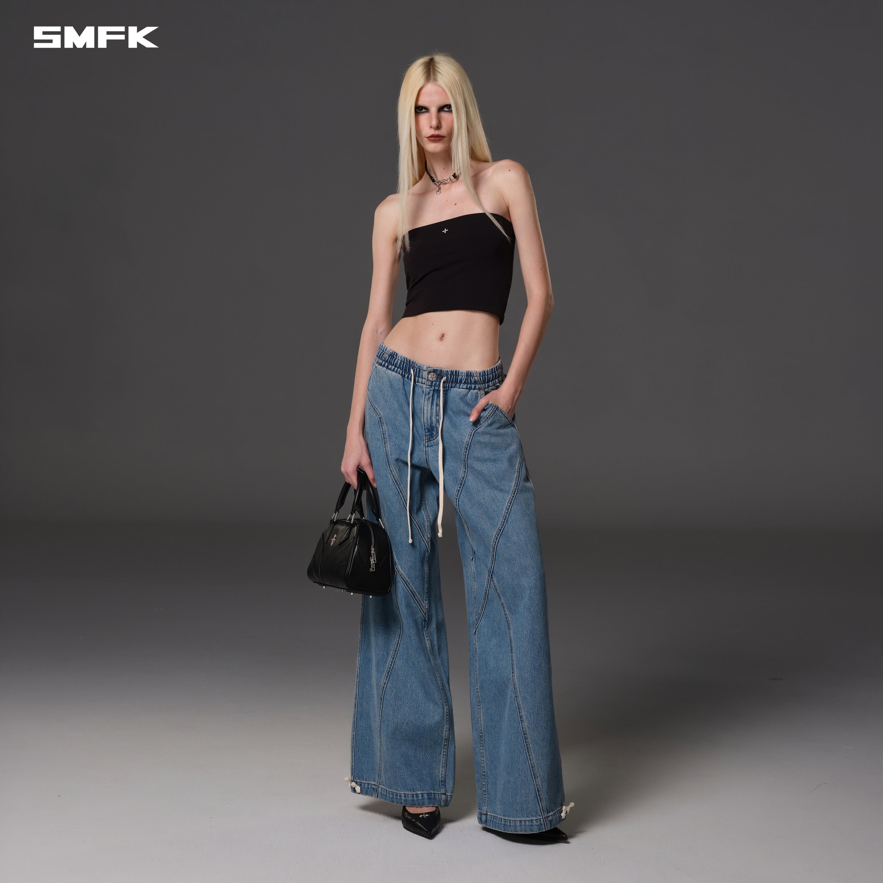 WILD DIAMOND DENIM SPORTS PANTS/COTTON WILD BLUE
