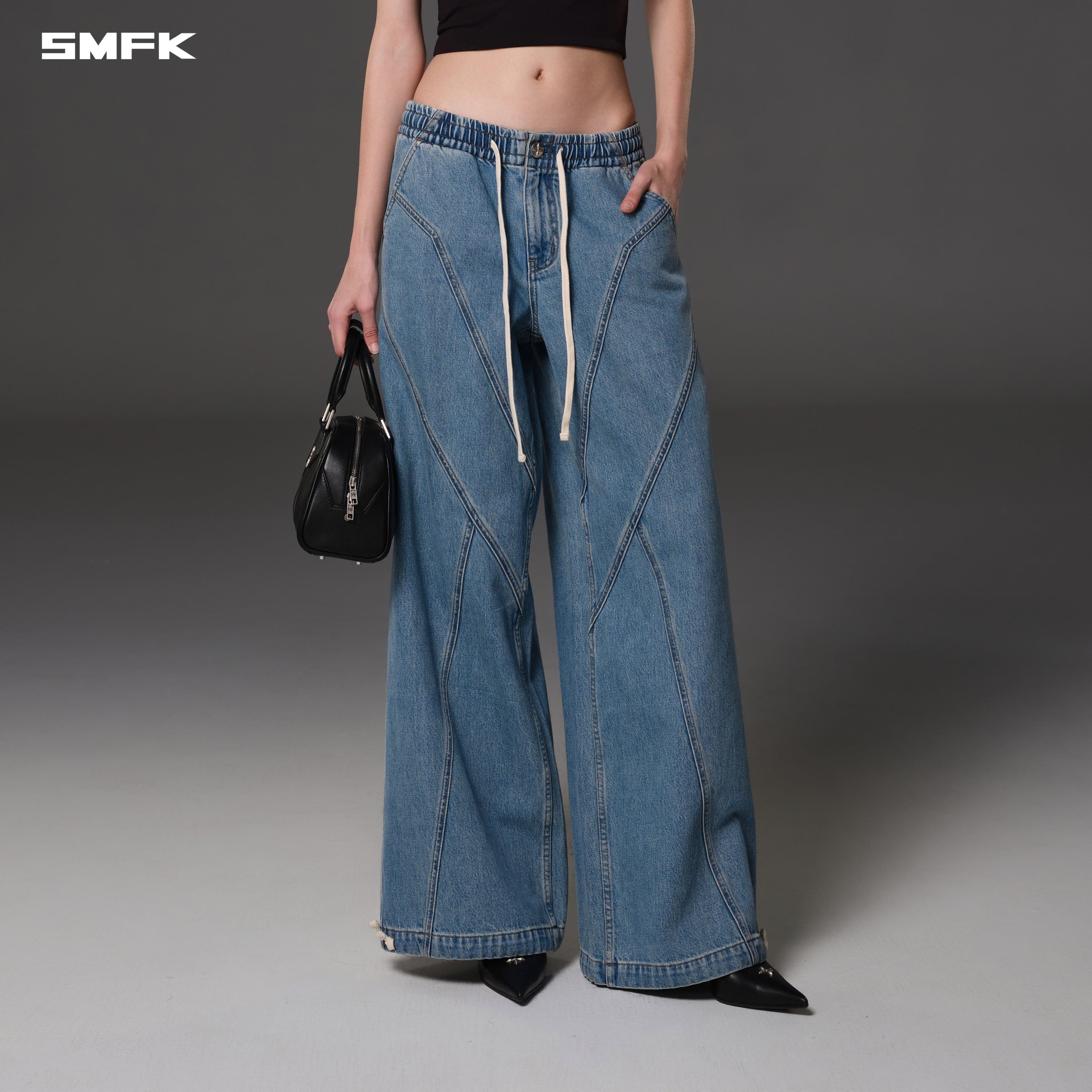 WILD DIAMOND DENIM SPORTS PANTS/COTTON WILD BLUE