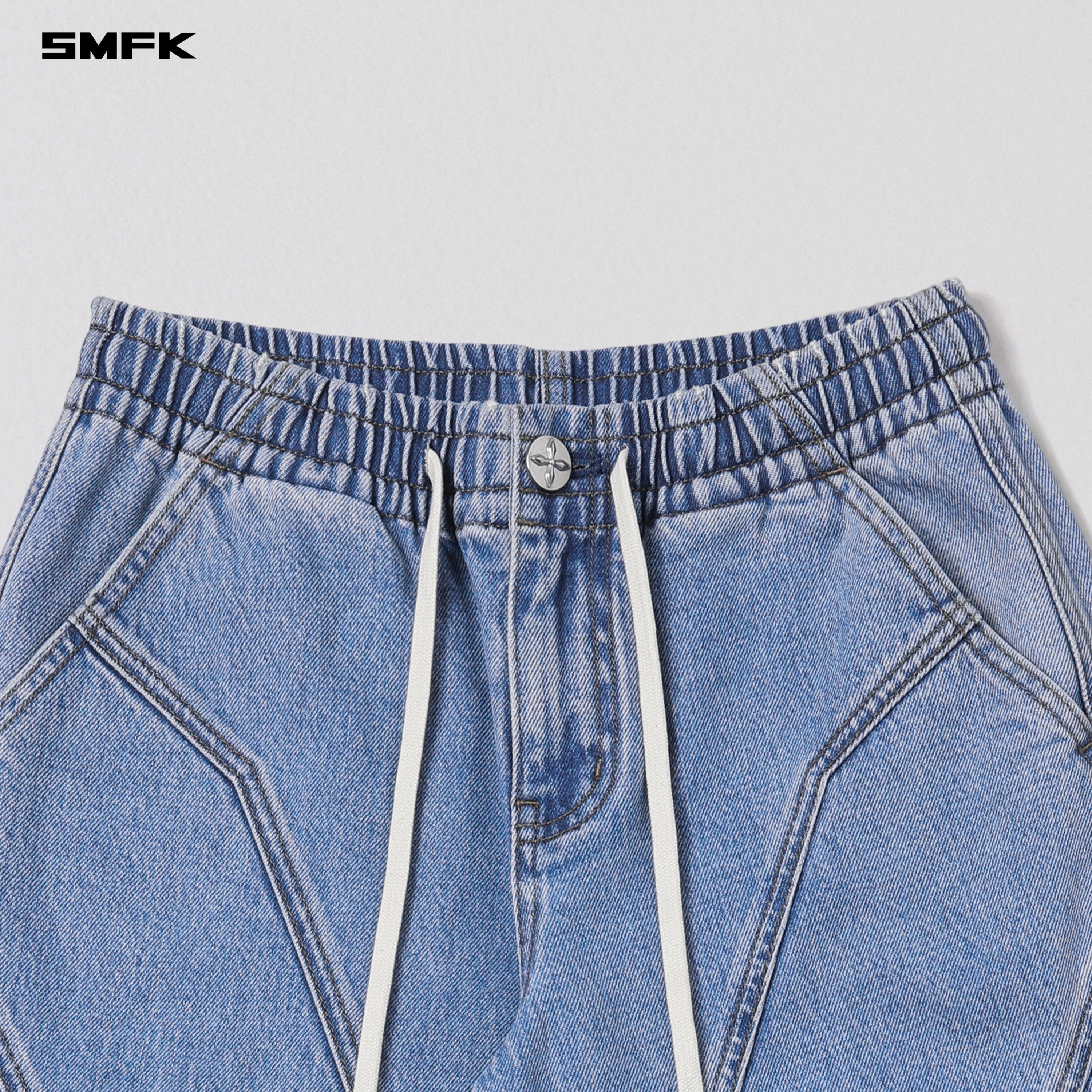WILD DIAMOND DENIM SPORTS PANTS/COTTON WILD BLUE