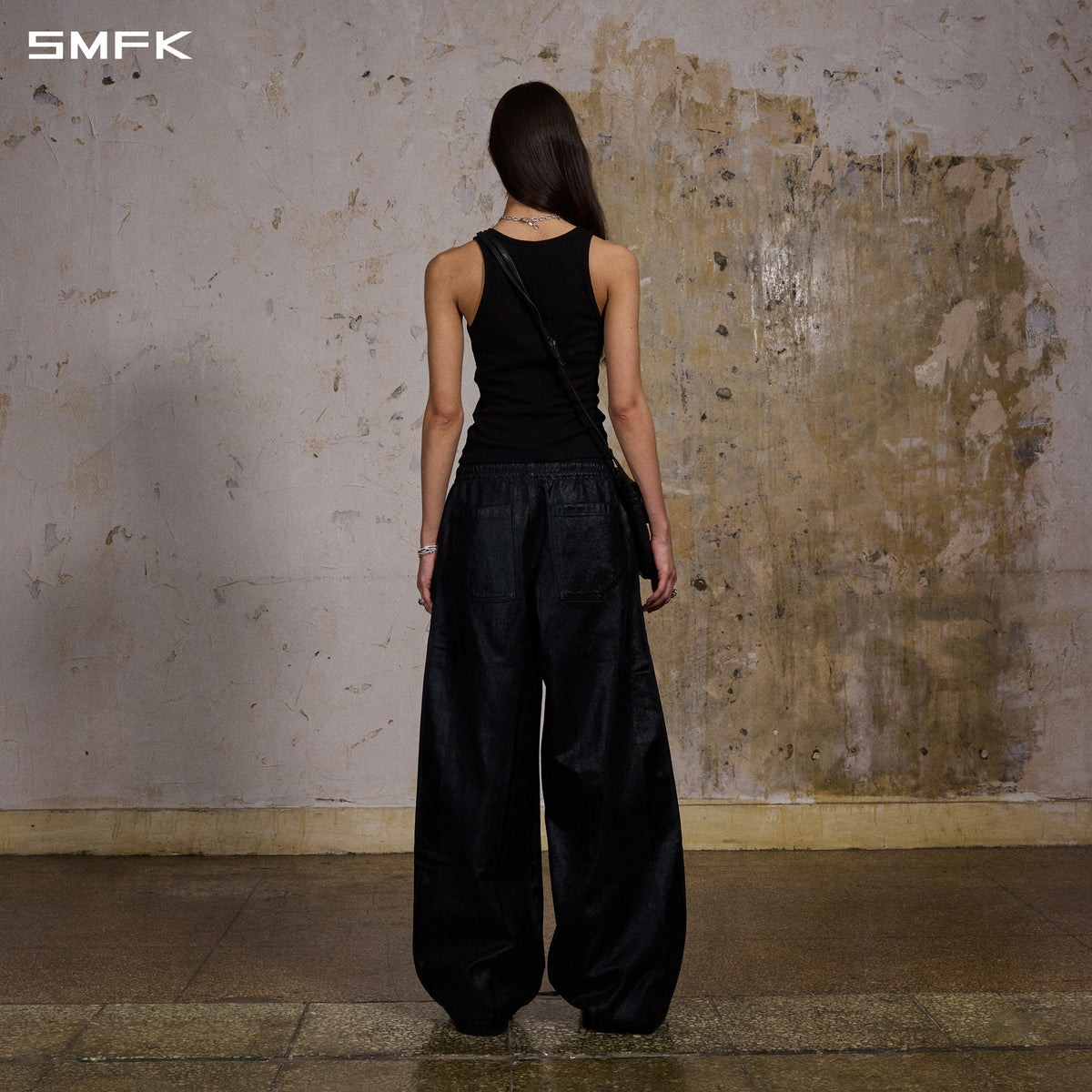 WILD MIRAGE DENIM BASKETBALL PANTS/DENIM COTTON+WAX/W INK BLACK