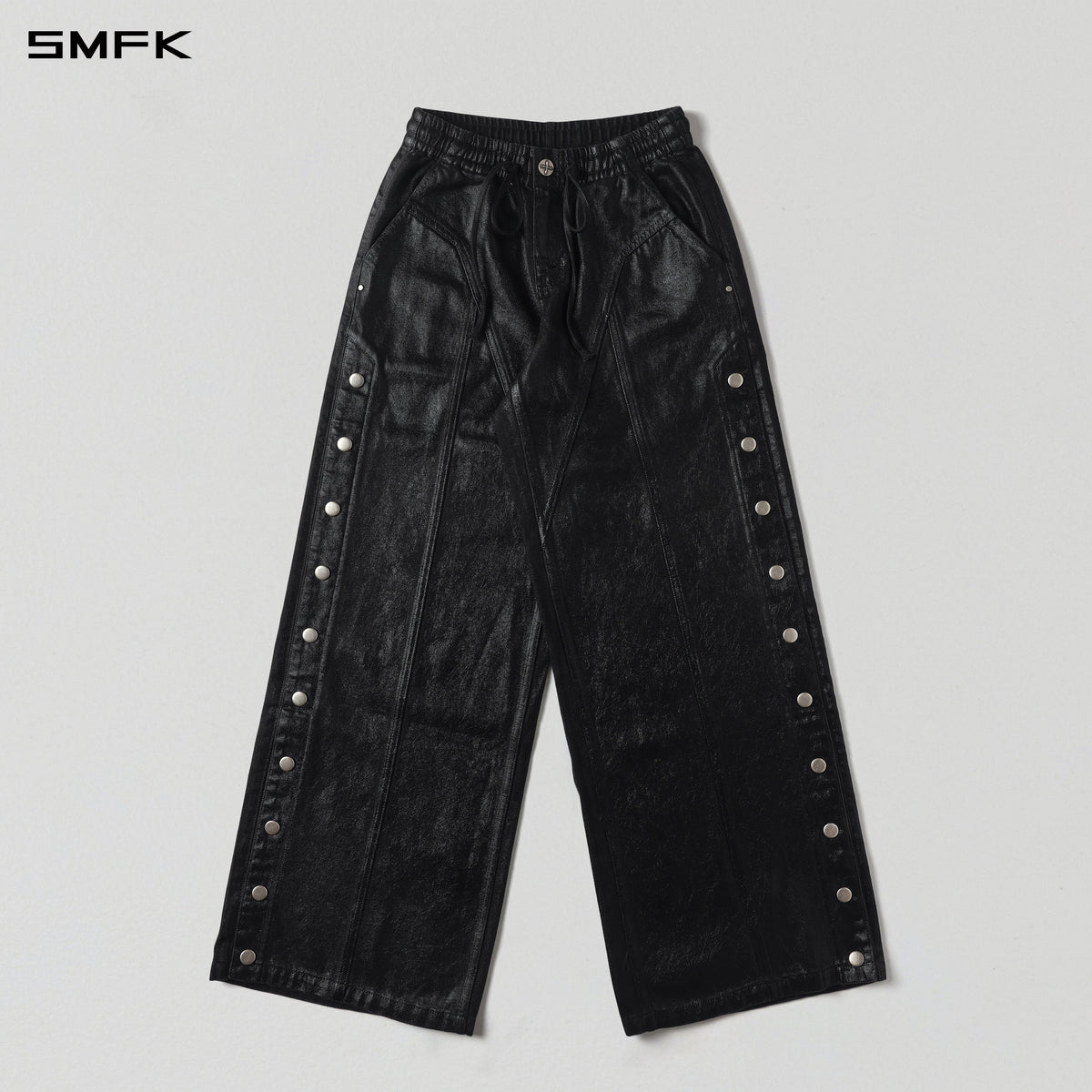 WILD MIRAGE DENIM BASKETBALL PANTS/DENIM COTTON+WAX/W INK BLACK