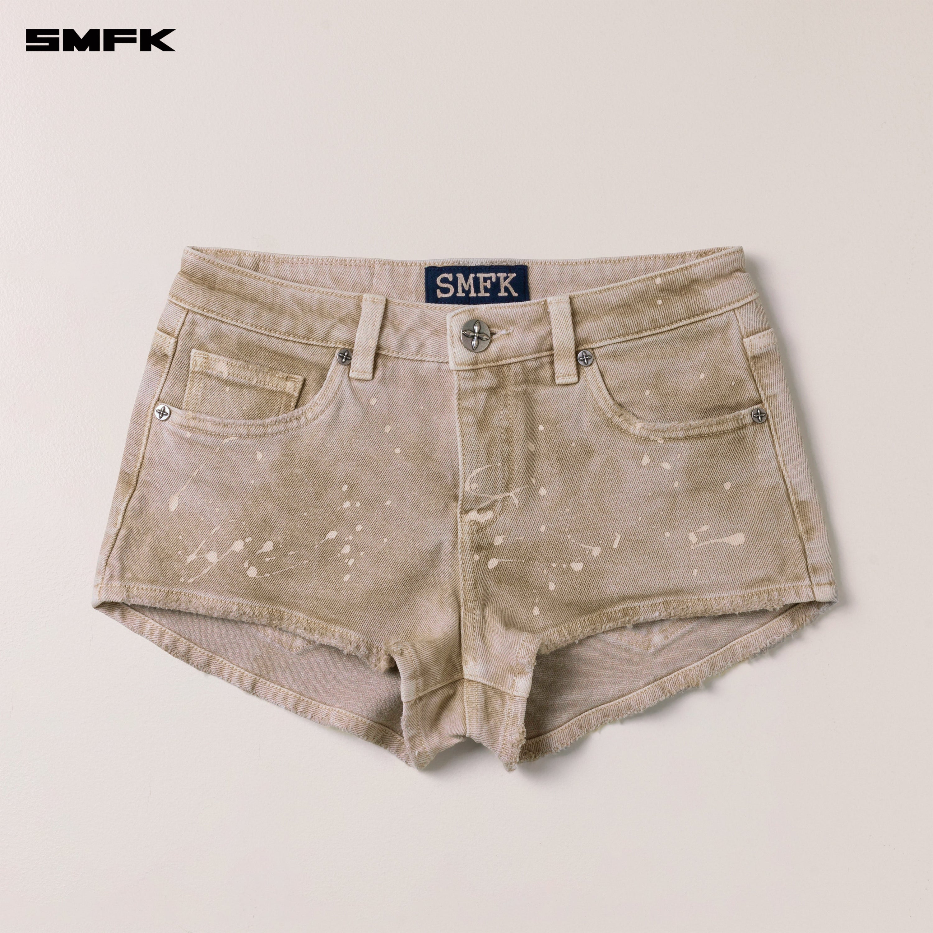 RAGE WILD DENIM SHORTS LOW WILD BROWN