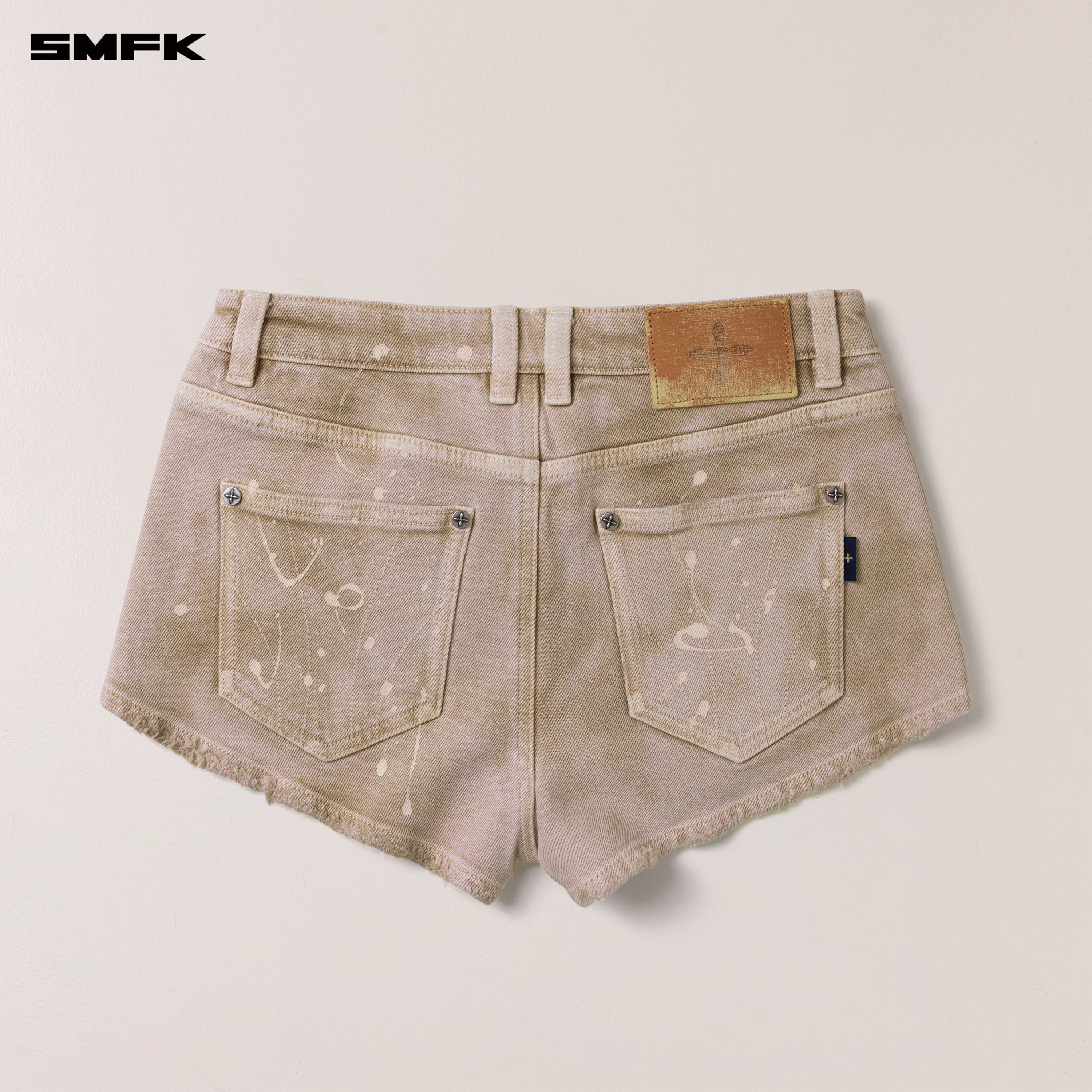 RAGE WILD DENIM SHORTS LOW WILD BROWN