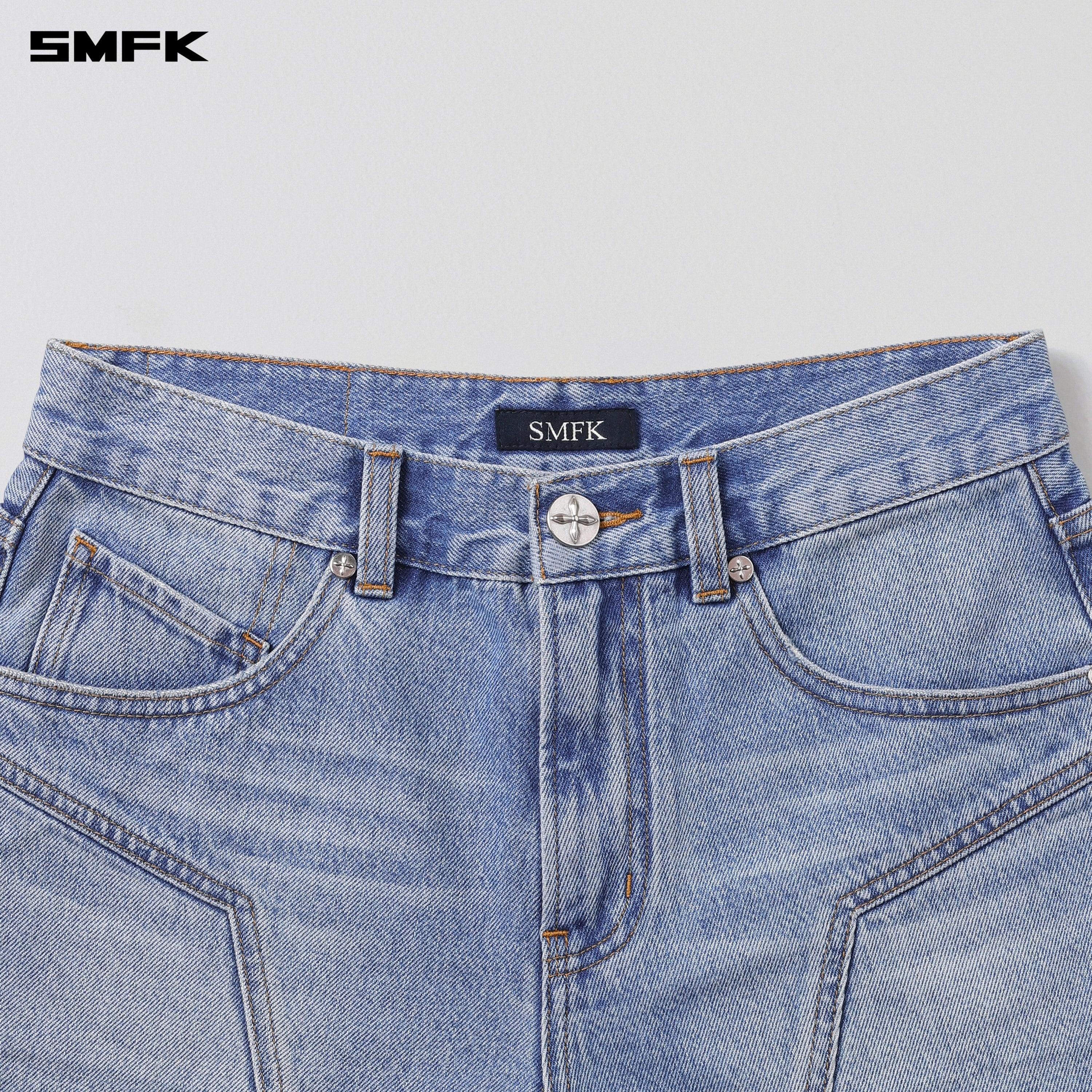 WILD MIRAGE DENIM SHORTS-LOW/COTTON WILD BLUE