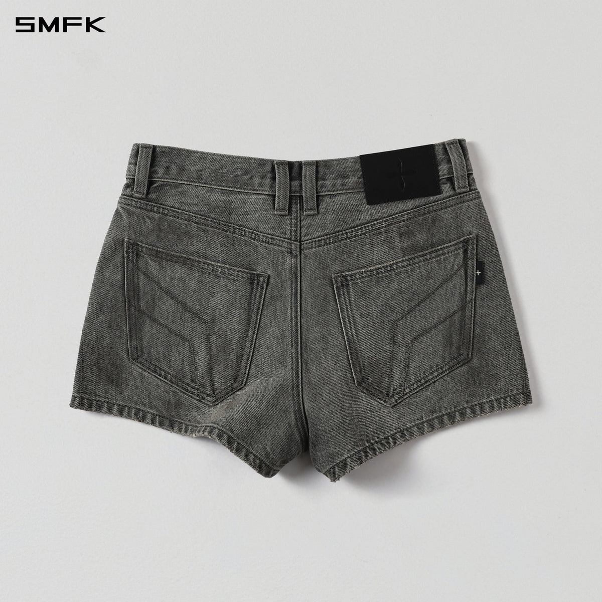 WILD MIRAGE DENIM SHORTS-LOW/DENIM COTTON/W MIRAGE GREY