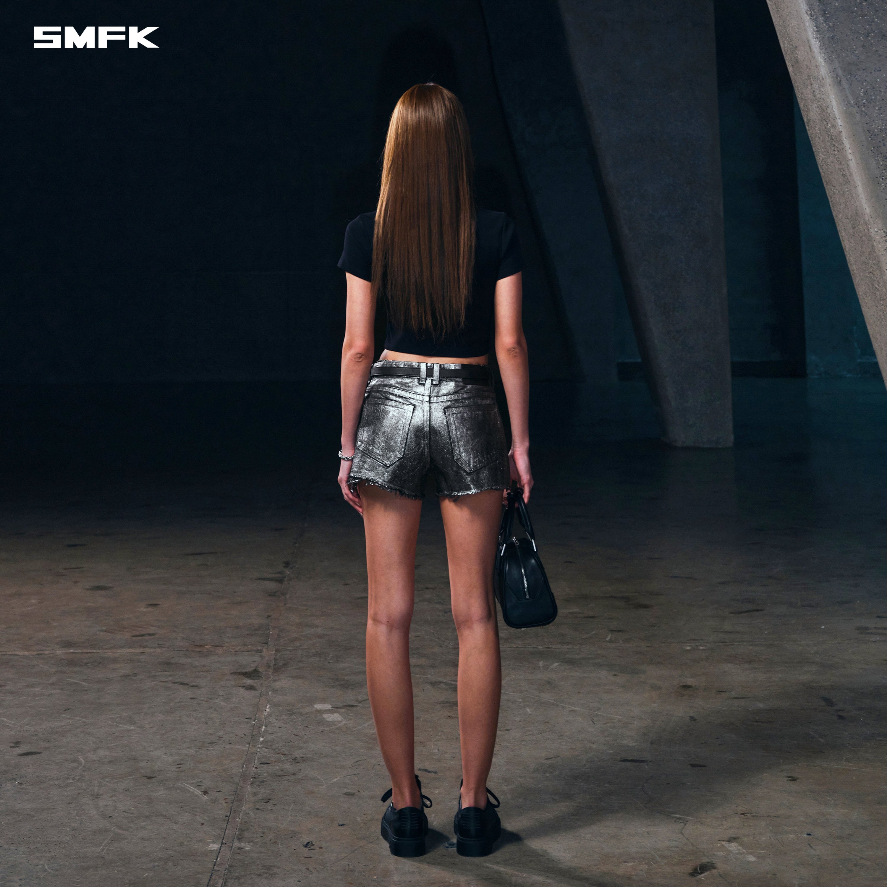 WILD MIRAGE DENIM SHORTS-LOW/COTTON SILVER NEBULA
