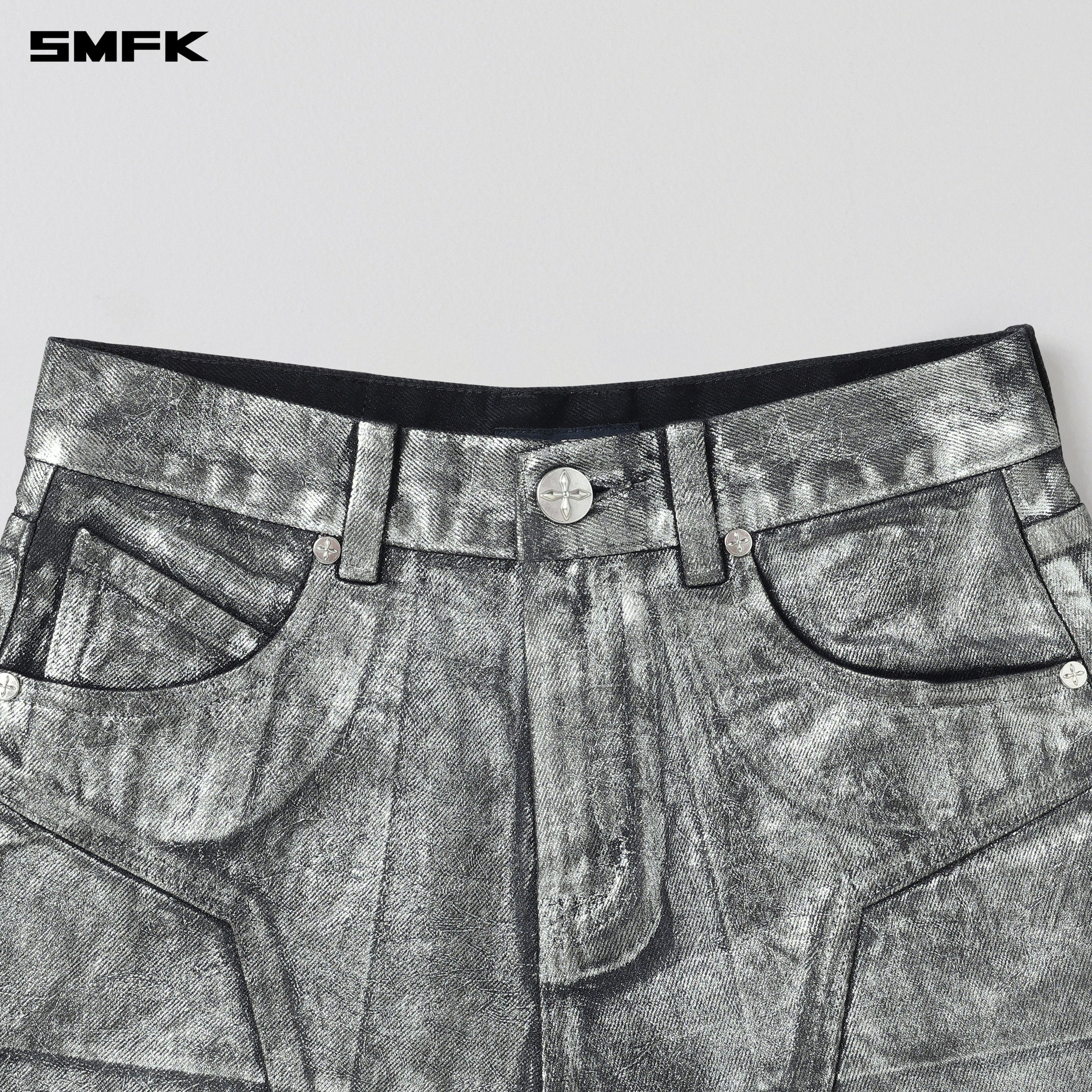 WILD MIRAGE DENIM SHORTS-LOW/COTTON SILVER NEBULA