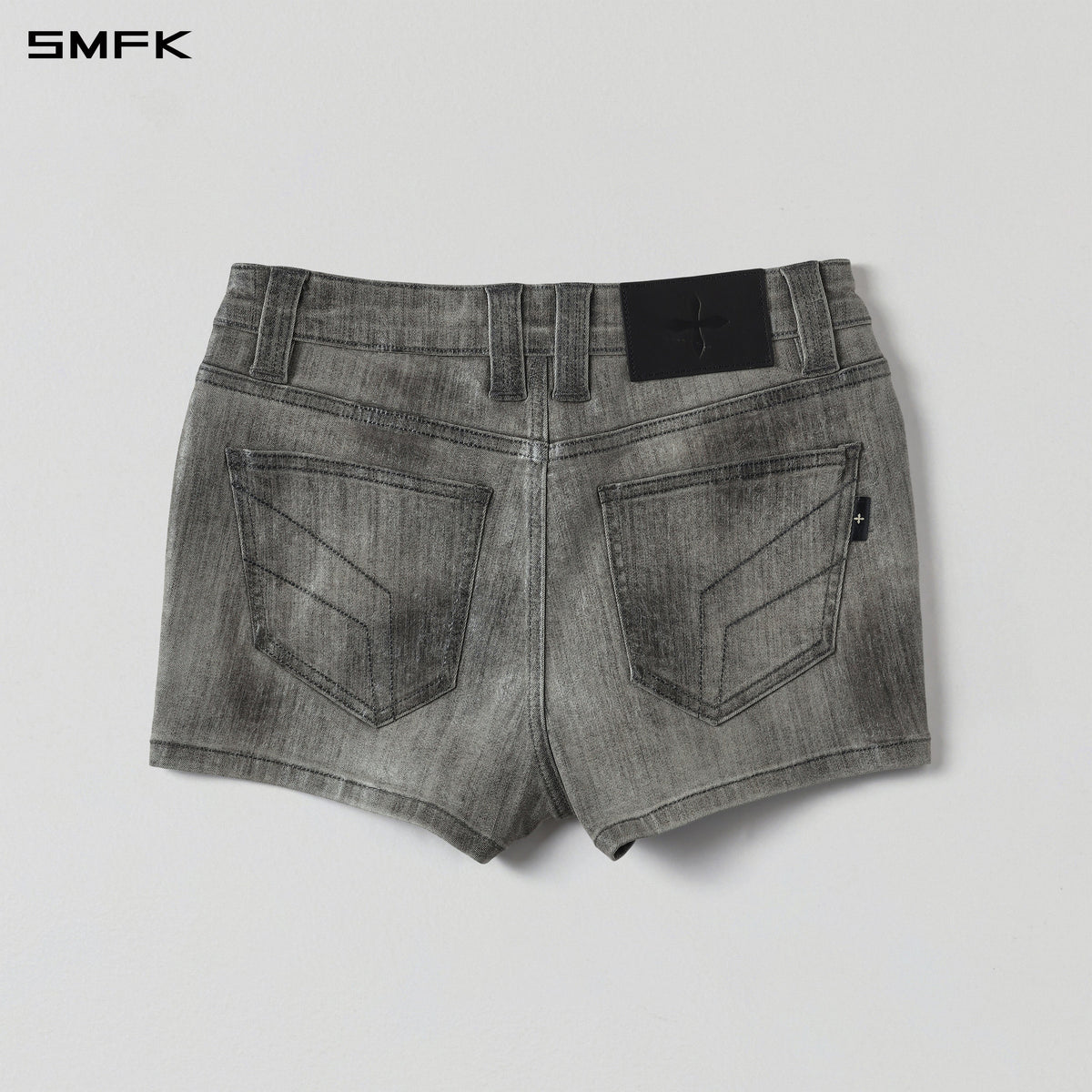 WILD MIRAGE HANDCRAFT WAX SKINNY RIDER SHORTS/E-COTTON+WAX TWILIGHT GREY