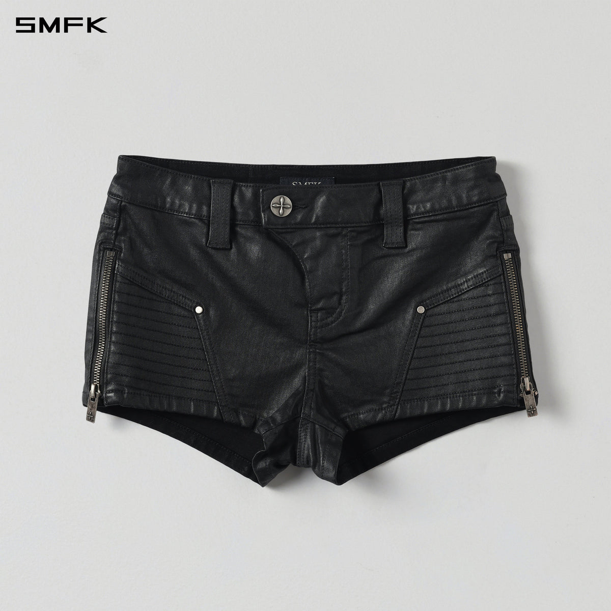 WILD MIRAGE HANDCRAFT WAX SKINNY RIDER LOW SHORTS/E-COTTON+WAX INK BLACK