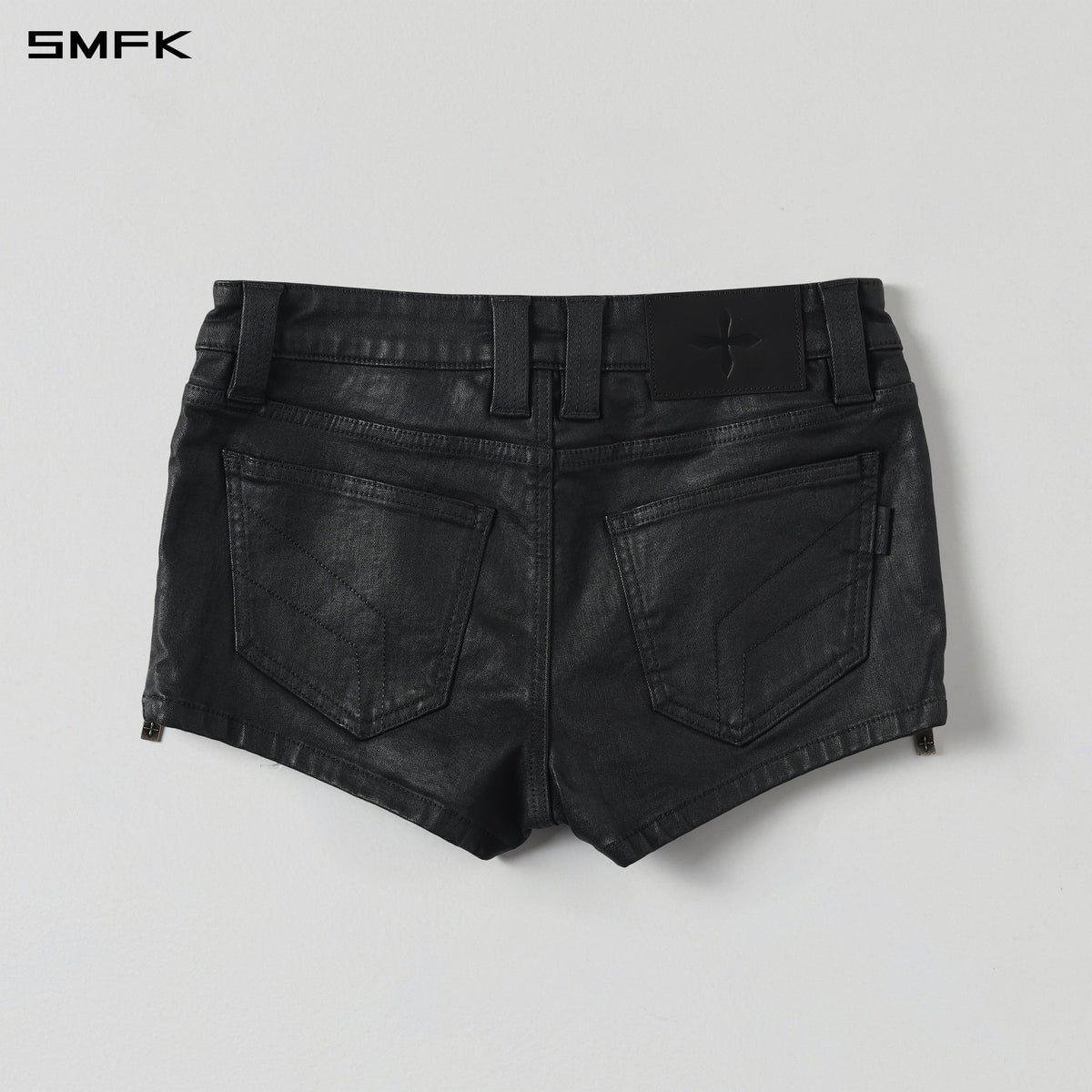 WILD MIRAGE HANDCRAFT WAX SKINNY RIDER LOW SHORTS/E-COTTON+WAX INK BLACK