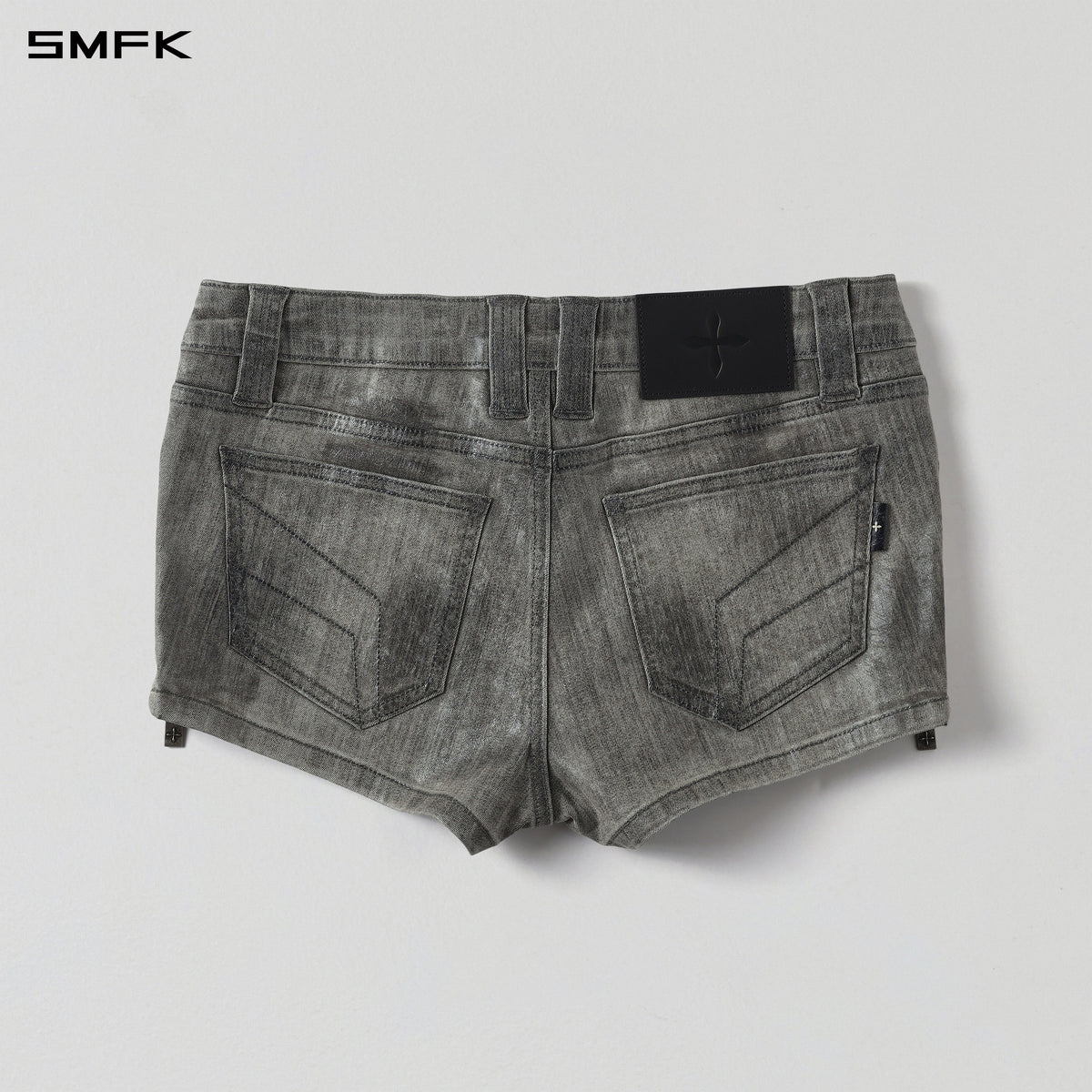 WILD MIRAGE HANDCRAFT WAX SKINNY RIDER LOW SHORTS/E-COTTON+WAX TWILIGHT GREY
