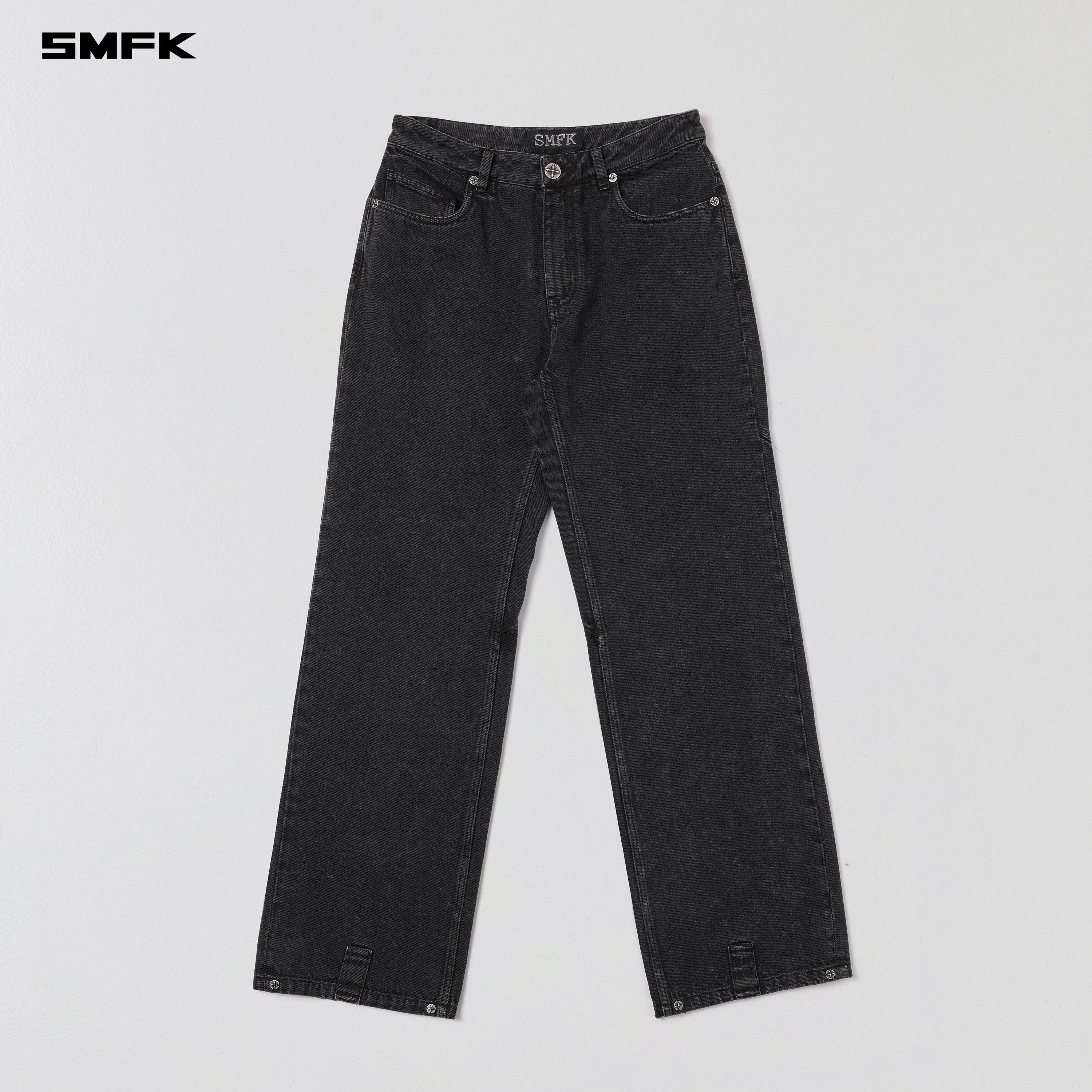 VINTAGE VANISH STRAIGHT DENIM PANTS/GARMENT DYE VANISH BLACK