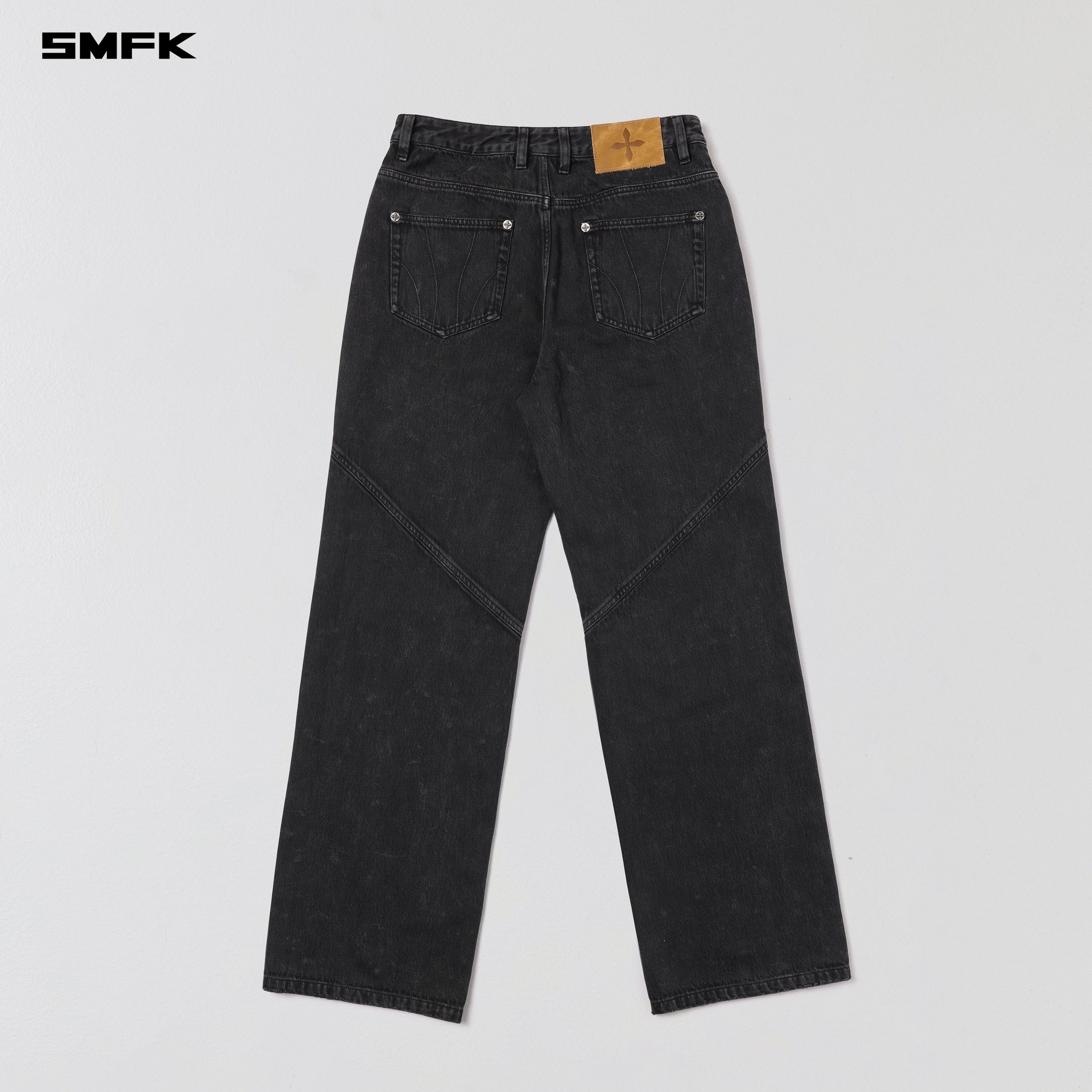 VINTAGE VANISH STRAIGHT DENIM PANTS/GARMENT DYE VANISH BLACK