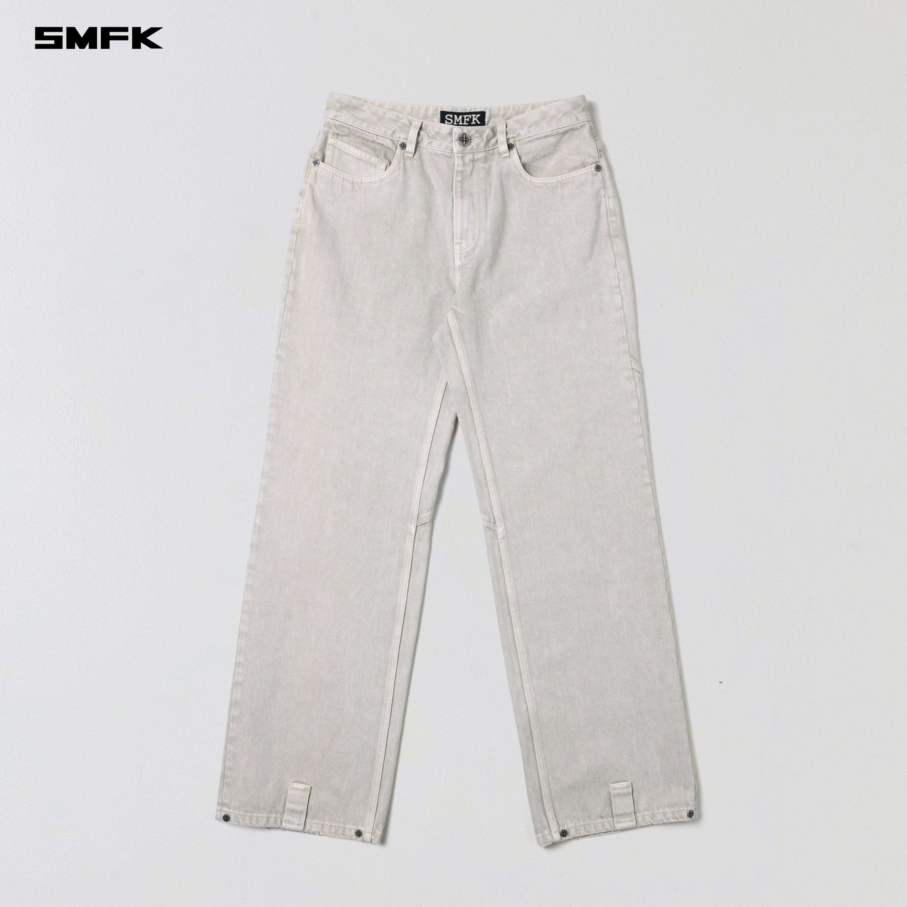 VINTAGE VANISH STRAIGHT DENIM PANTS/GARMENT DYE VANISH WHITE
