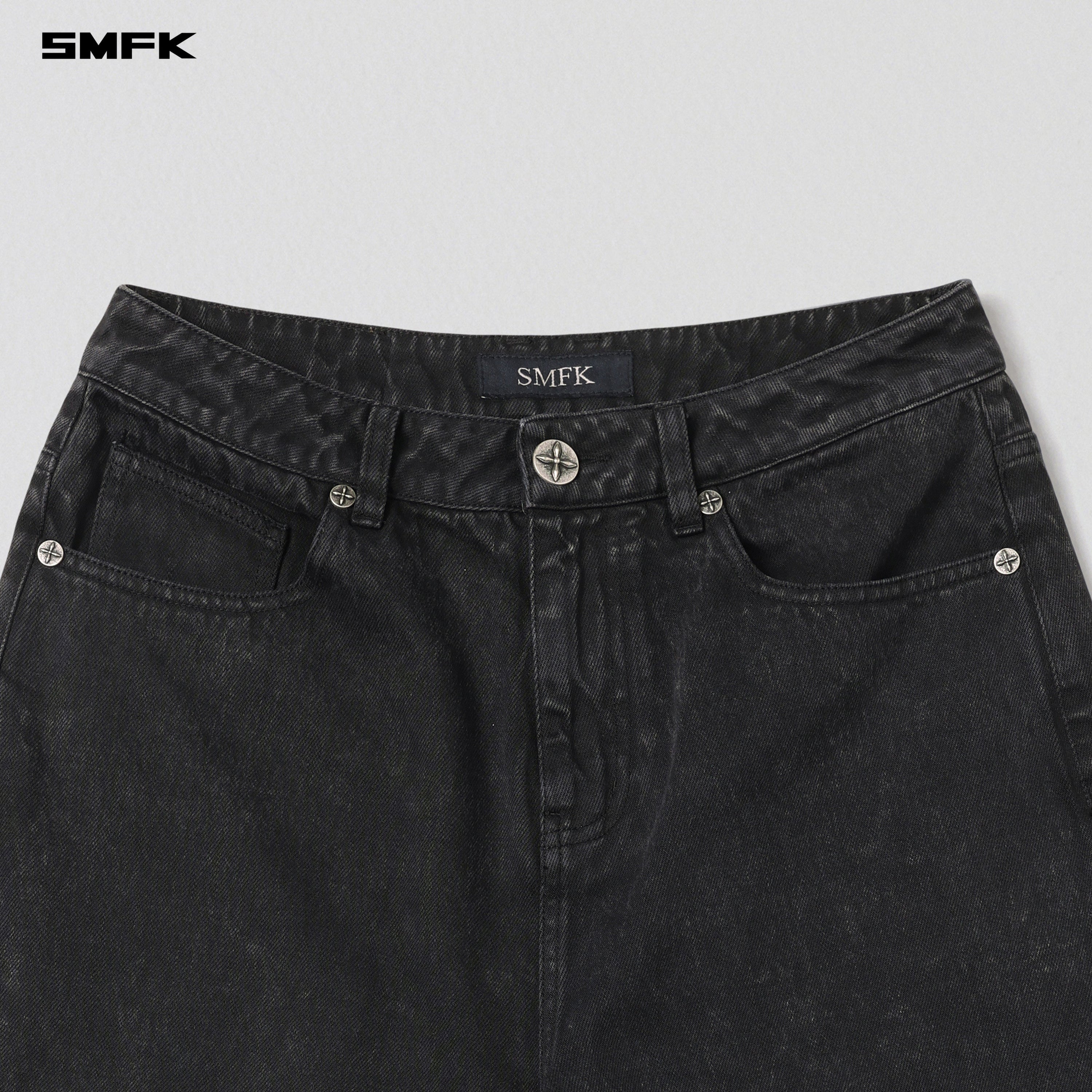 VINTAGE VANISH TOWER DENIM PANTS/GARMENT DYE VANISH BLACK