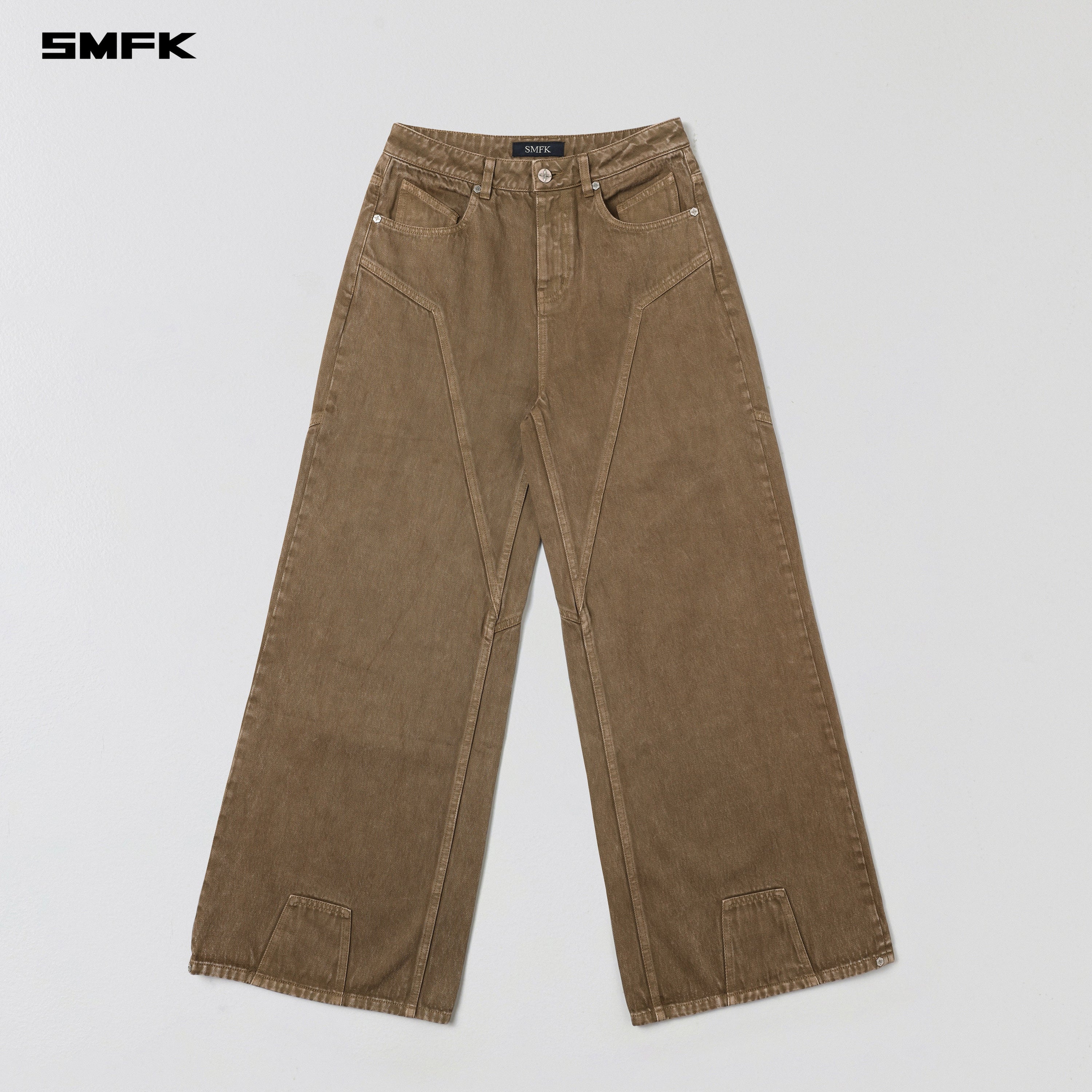 VINTAGE VANISH TOWER DENIM PANTS/GARMENT DYE VANISH BROWN