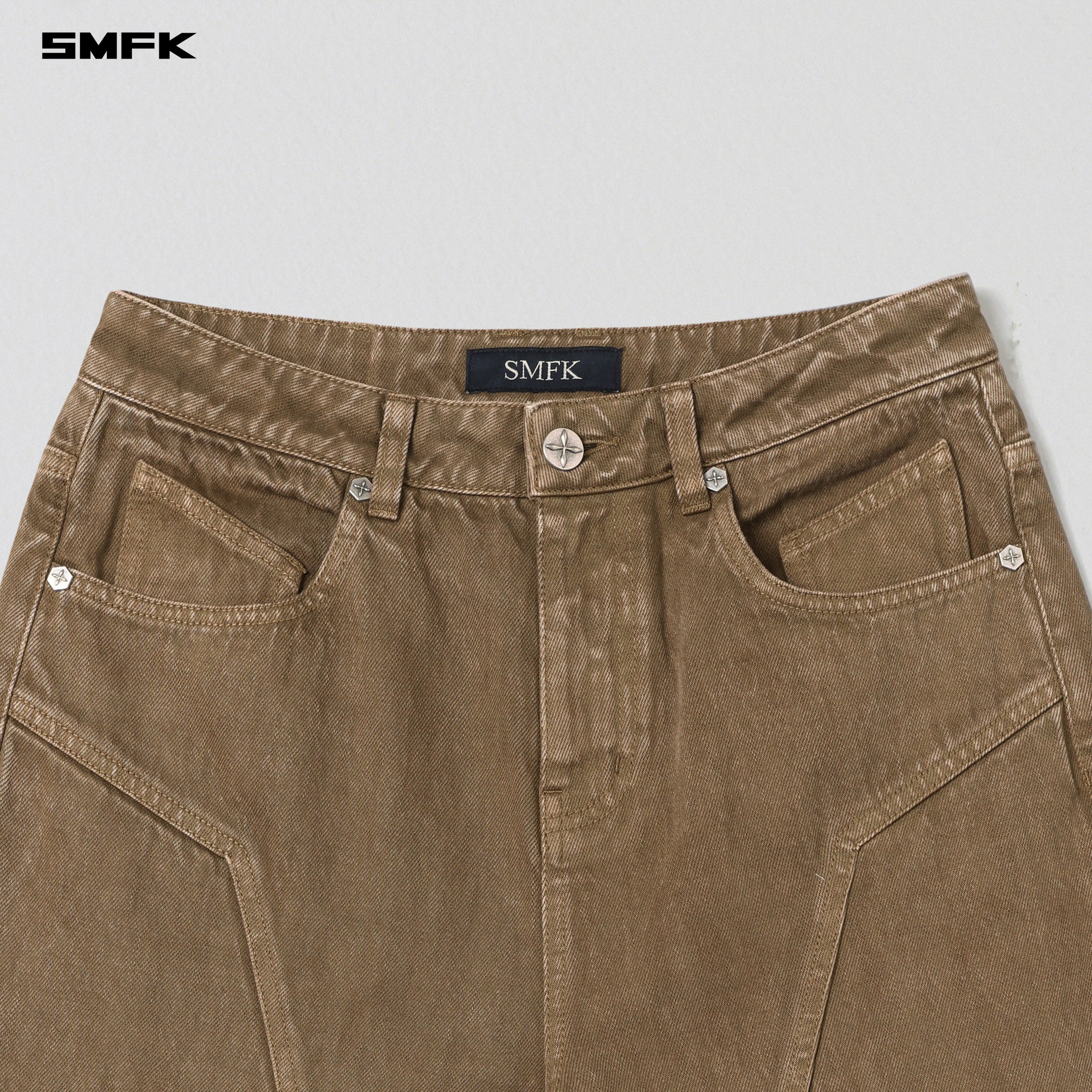VINTAGE VANISH TOWER DENIM PANTS/GARMENT DYE VANISH BROWN