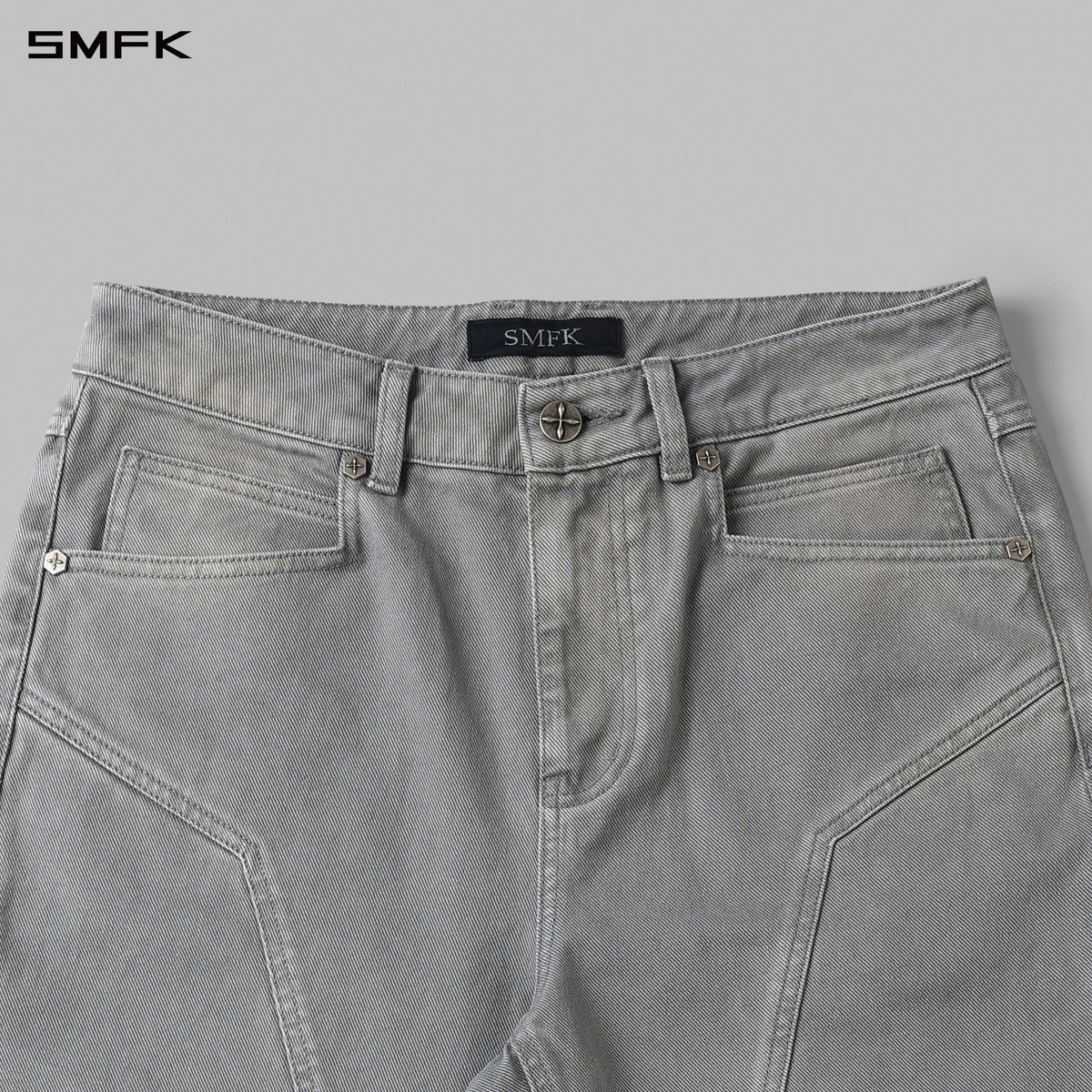 MIRAGE SIREN COLD DYE FADE STRT DENIM PANTS/COLD DYE/W FADE GREY