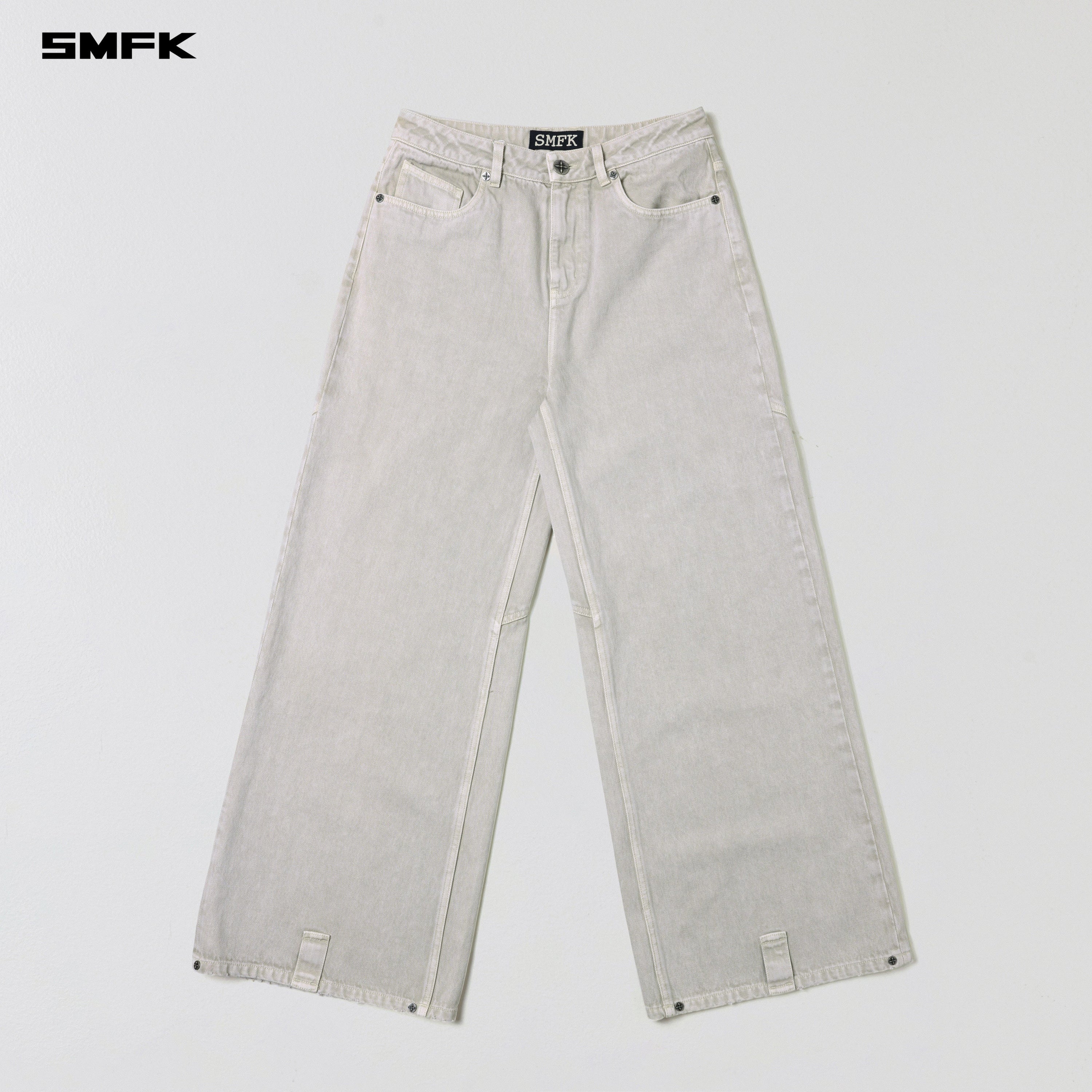 VINTAGE VANISH TOWER DENIM PANTS/GARMENT DYE VANISH WHITE