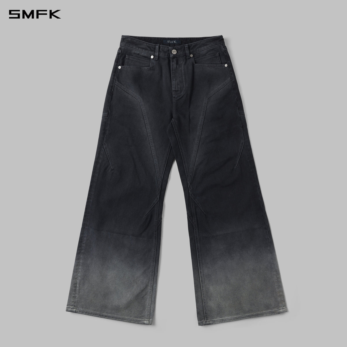 MIRAGE SIREN COLD DYE FADE STRT DENIM PANTS/COLD DYE/W FADE DARK GREY