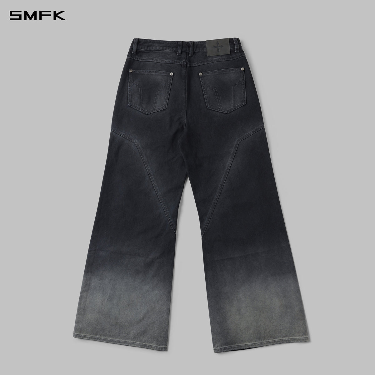 MIRAGE SIREN COLD DYE FADE STRT DENIM PANTS/COLD DYE/W FADE DARK GREY