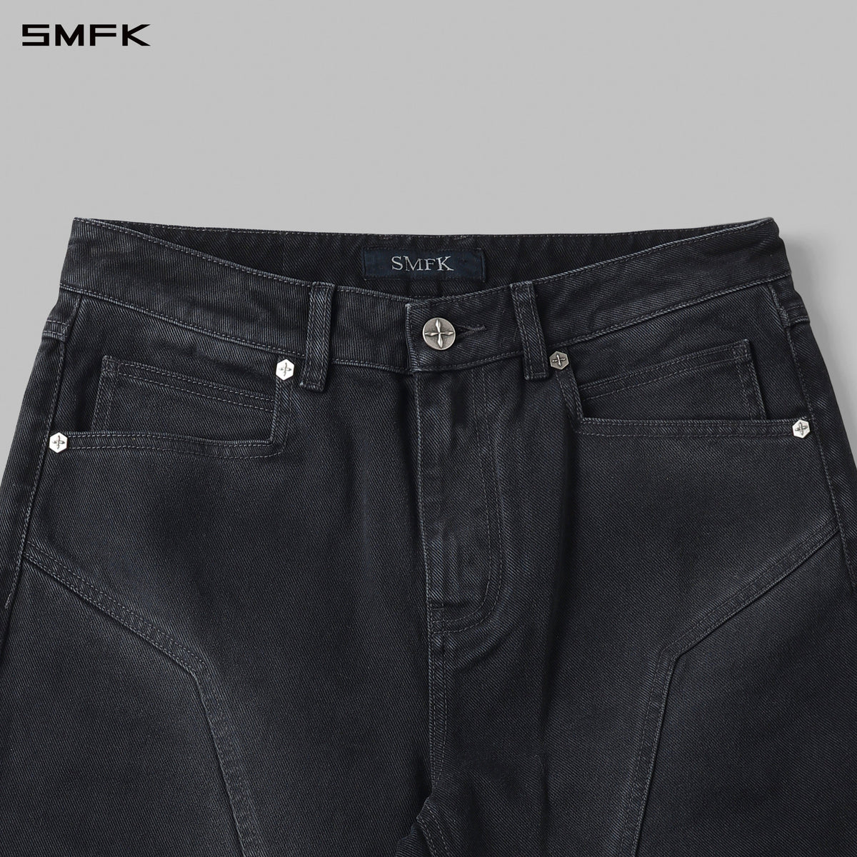 MIRAGE SIREN COLD DYE FADE STRT DENIM PANTS/COLD DYE/W FADE DARK GREY