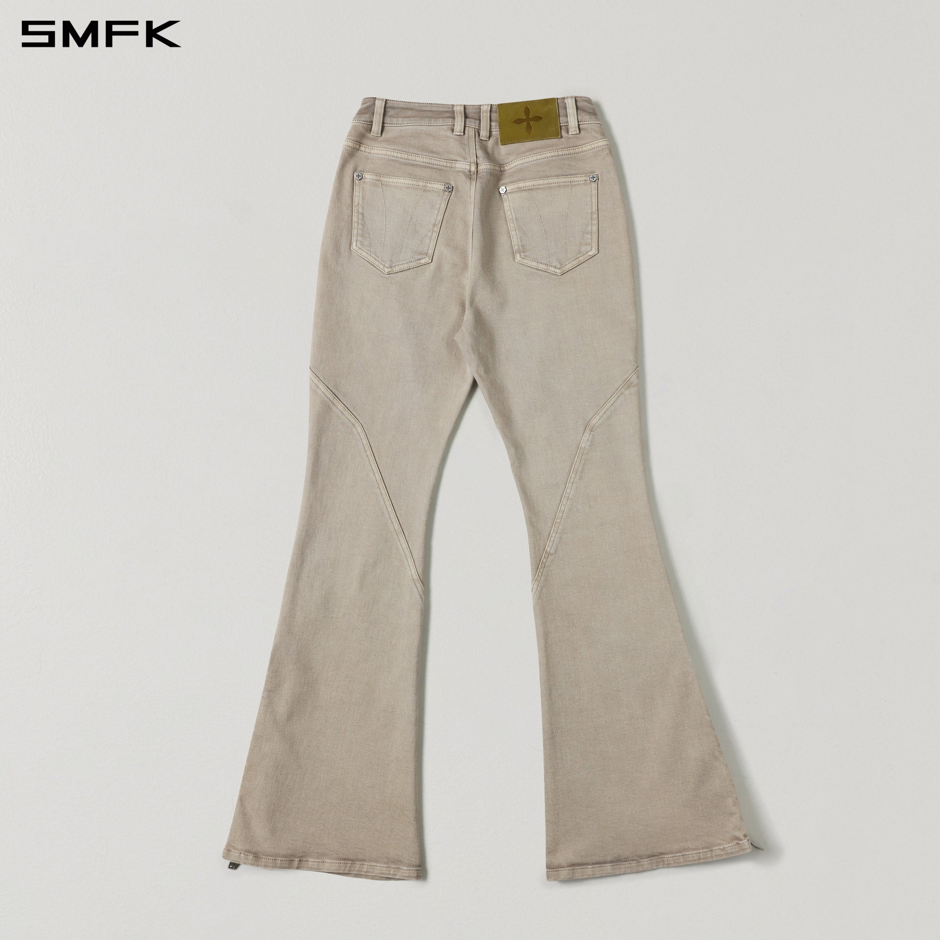 MIRAGE SIREN FLARED DENIM PANTS/GARMENT DYE FRESH SKIN
