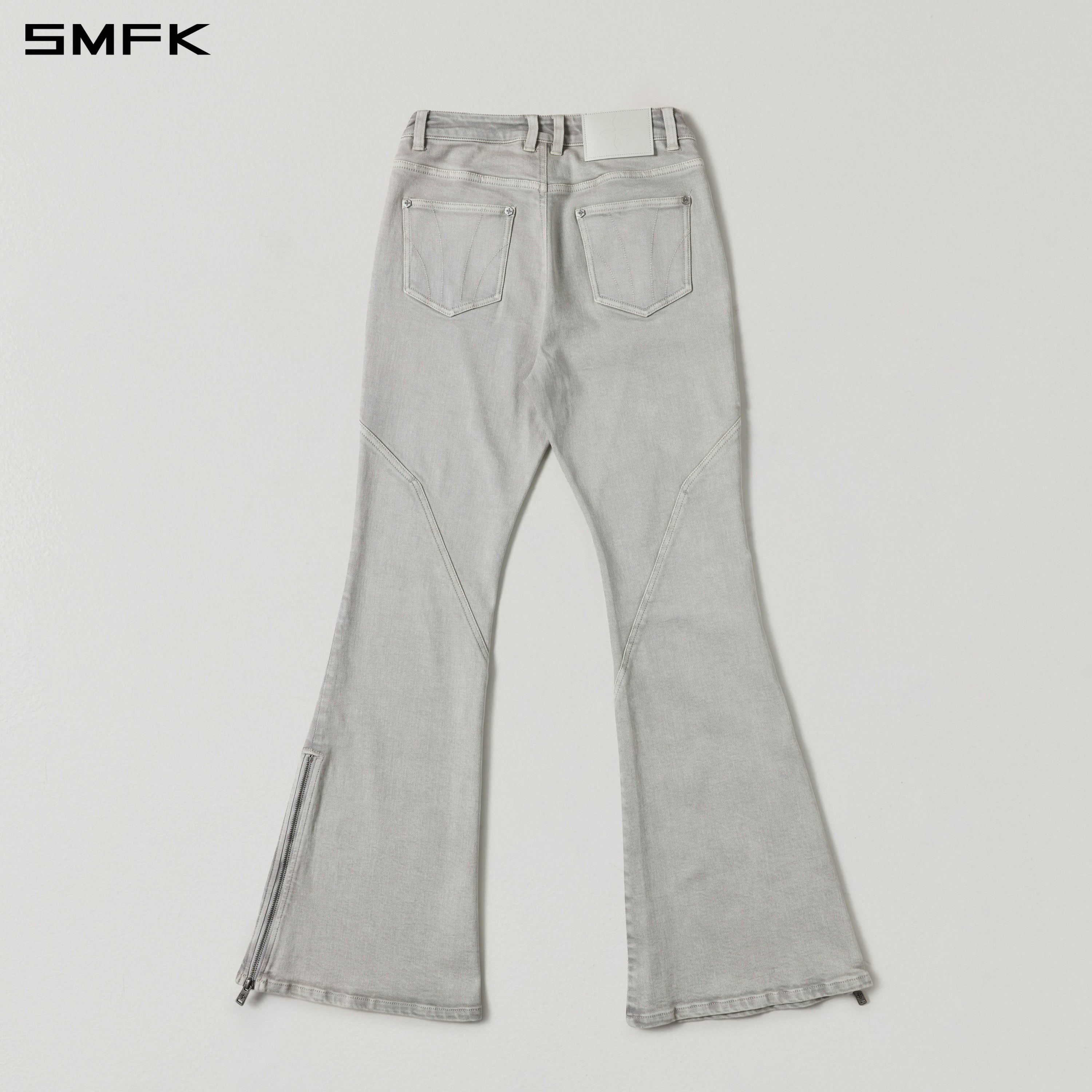 MIRAGE SIREN FLARED DENIM PANTS/GARMENT DYE VANISH WHITE