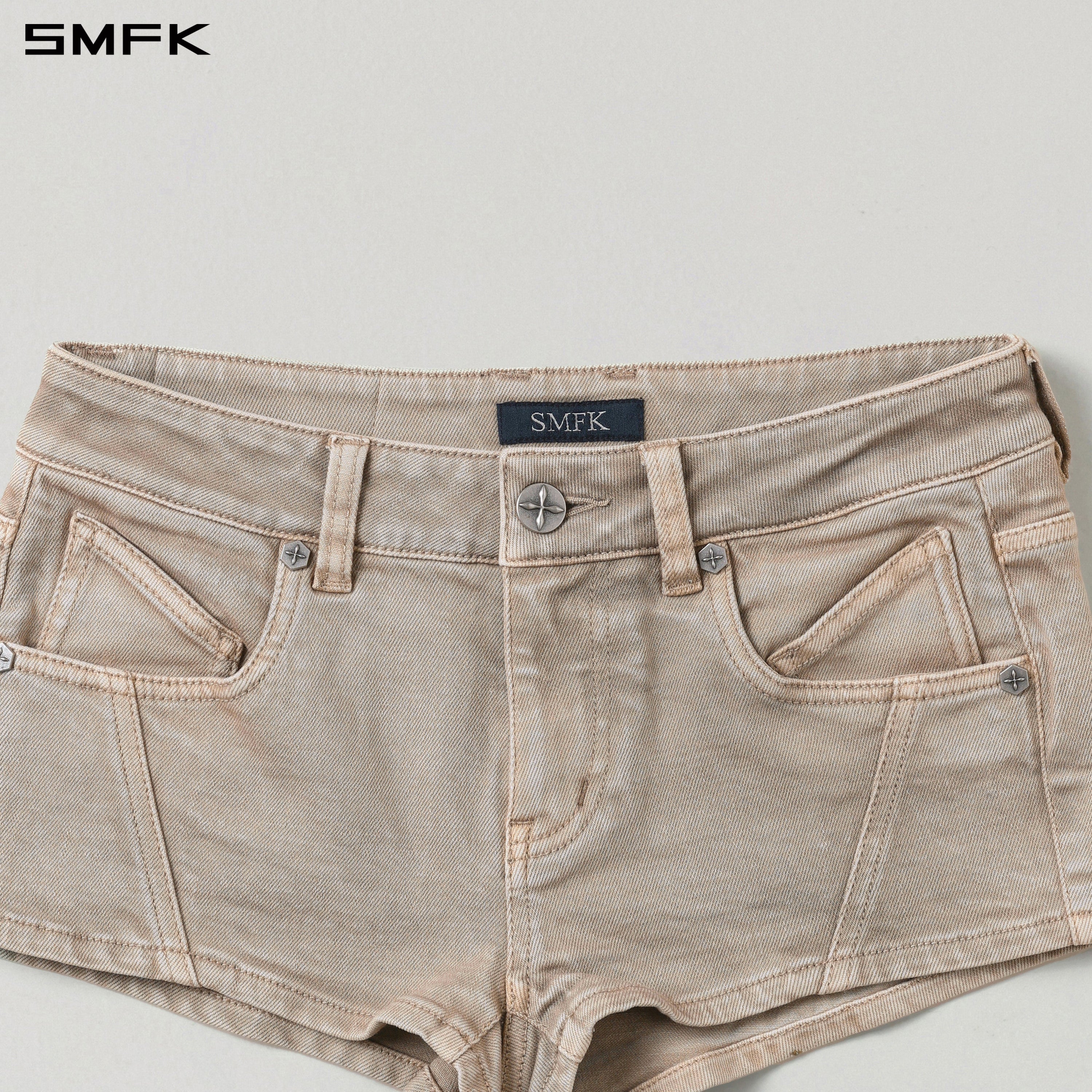 VINTAGE VANISH SKINNY DENIM SHORTS-LOW/GARMENT DYE FRESH SKIN
