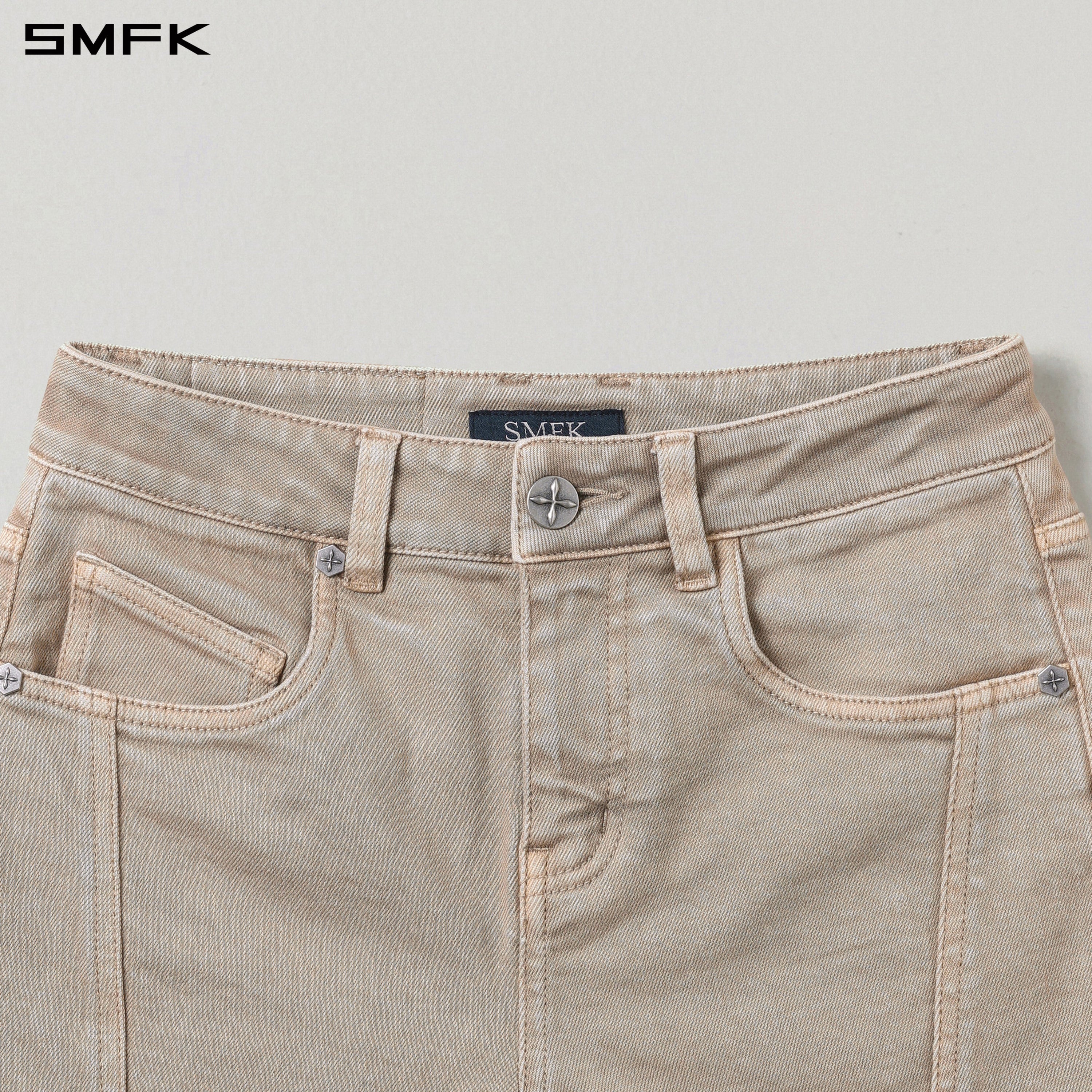VINTAGE VANISH SKINNY DENIM SHORTS/GARMENT DYE FRESH SKIN