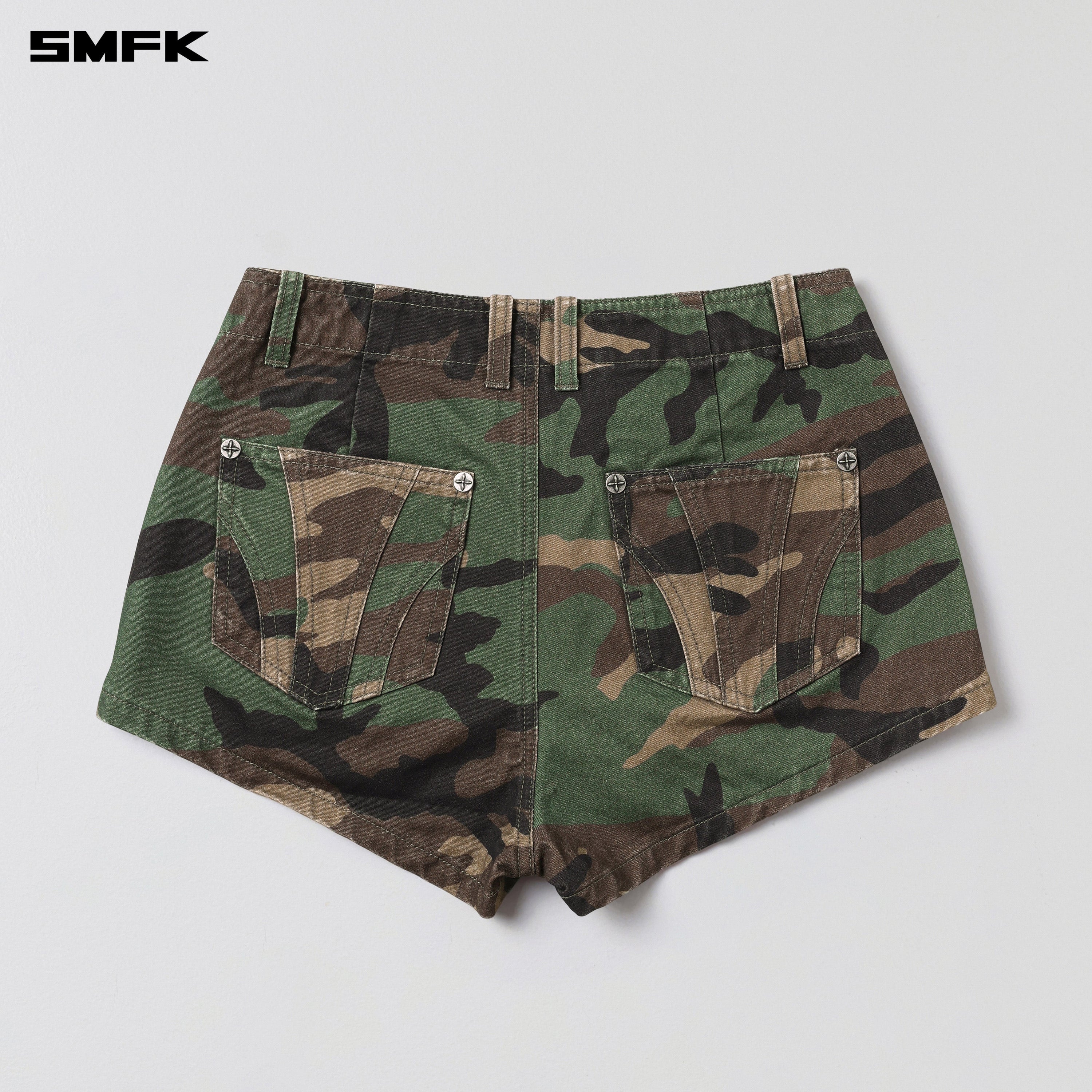 VANISH CARGO SHORTS/CAMO COTTON GREEN CAMOUFLAGE