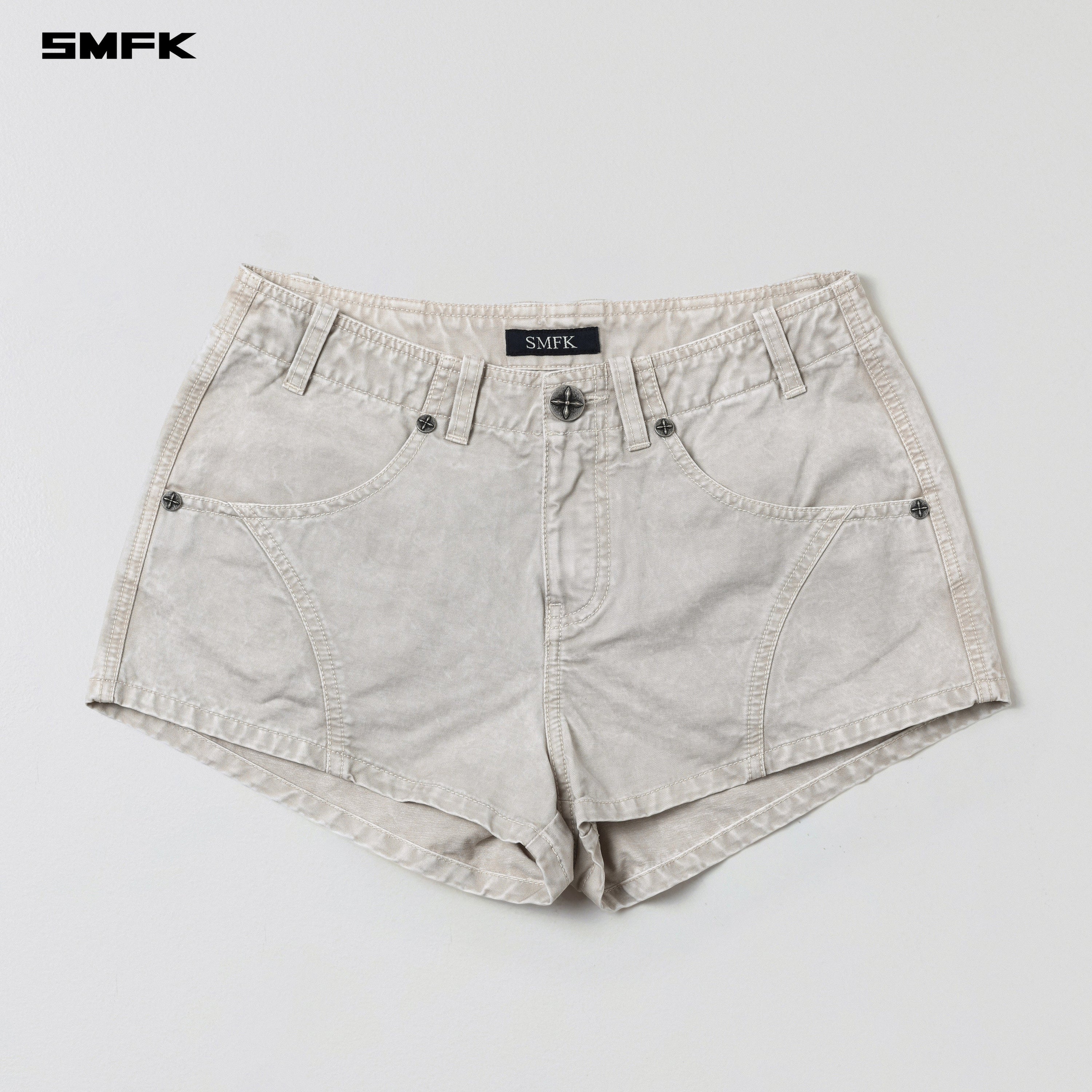 VANISH CARGO SHORTS/GARMENT DYE VANISH WHITE
