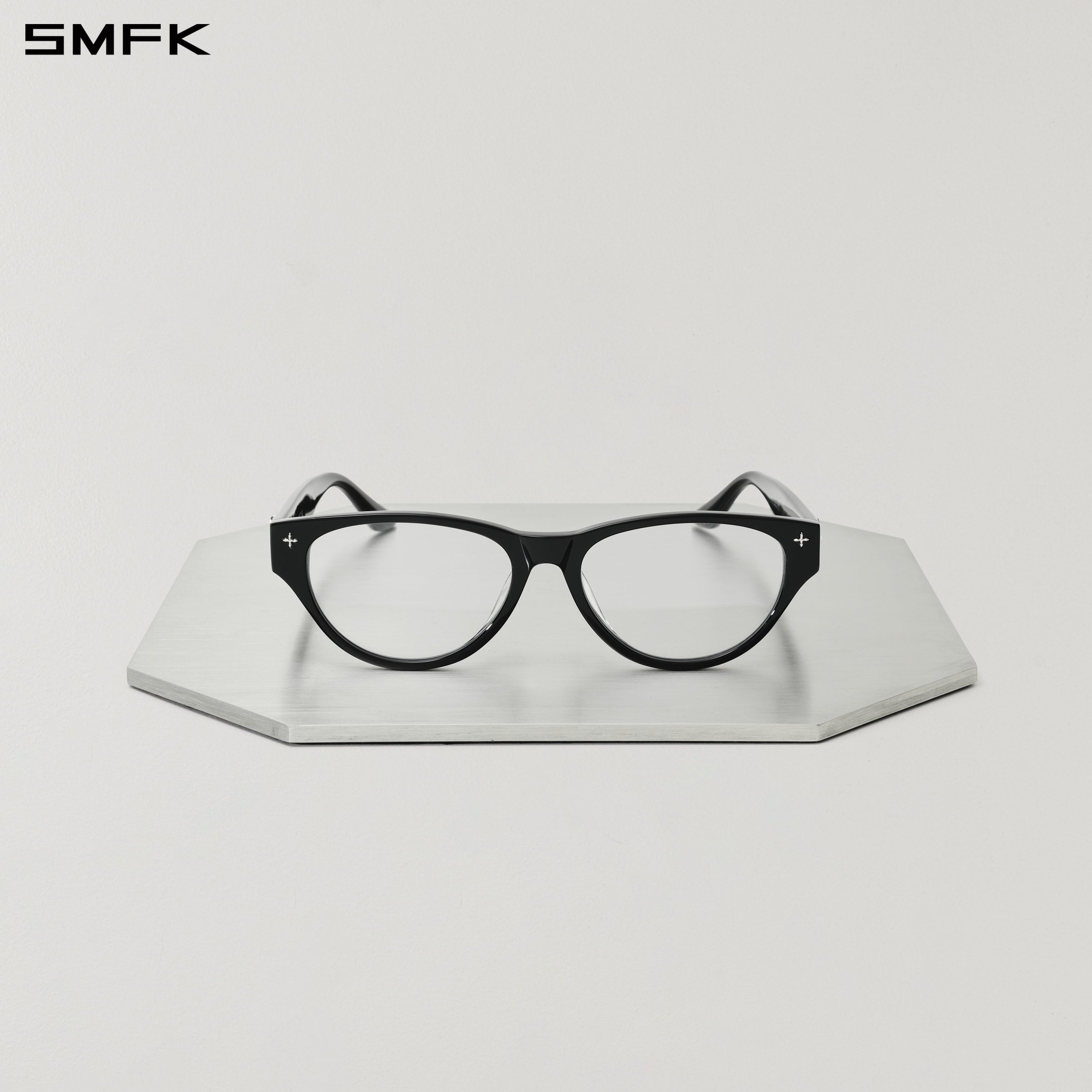 FUTURE GEOMETRIC OPTICAL GLASSES WILD BLACK