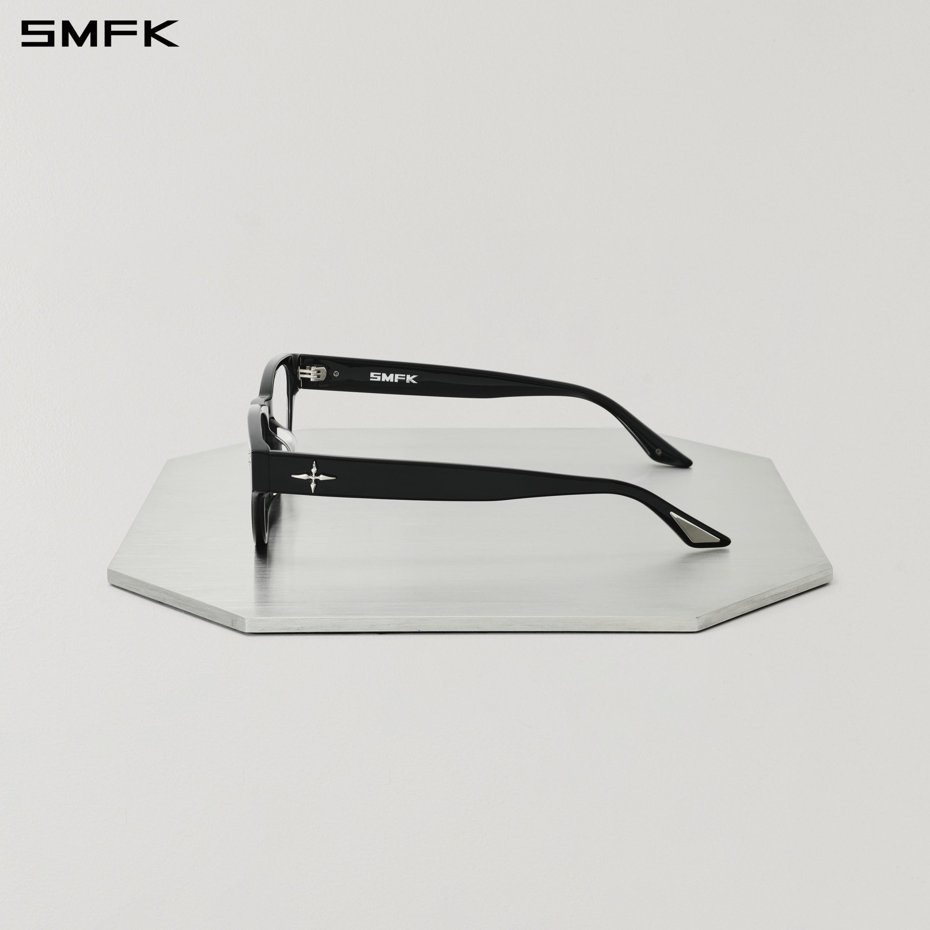 FUTURE GEOMETRIC OPTICAL GLASSES WILD BLACK