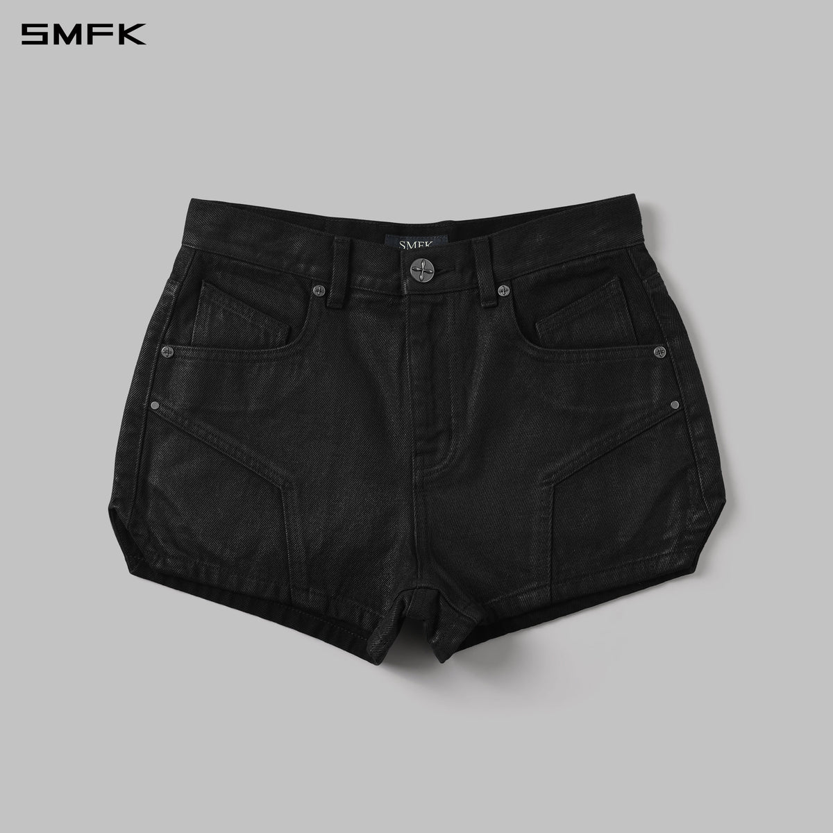 MIRAGE PRISM DENIM SHORTS/DENIM COTTON/W INK BLACK