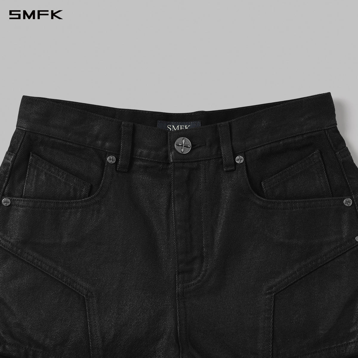 MIRAGE PRISM DENIM SHORTS/DENIM COTTON/W INK BLACK