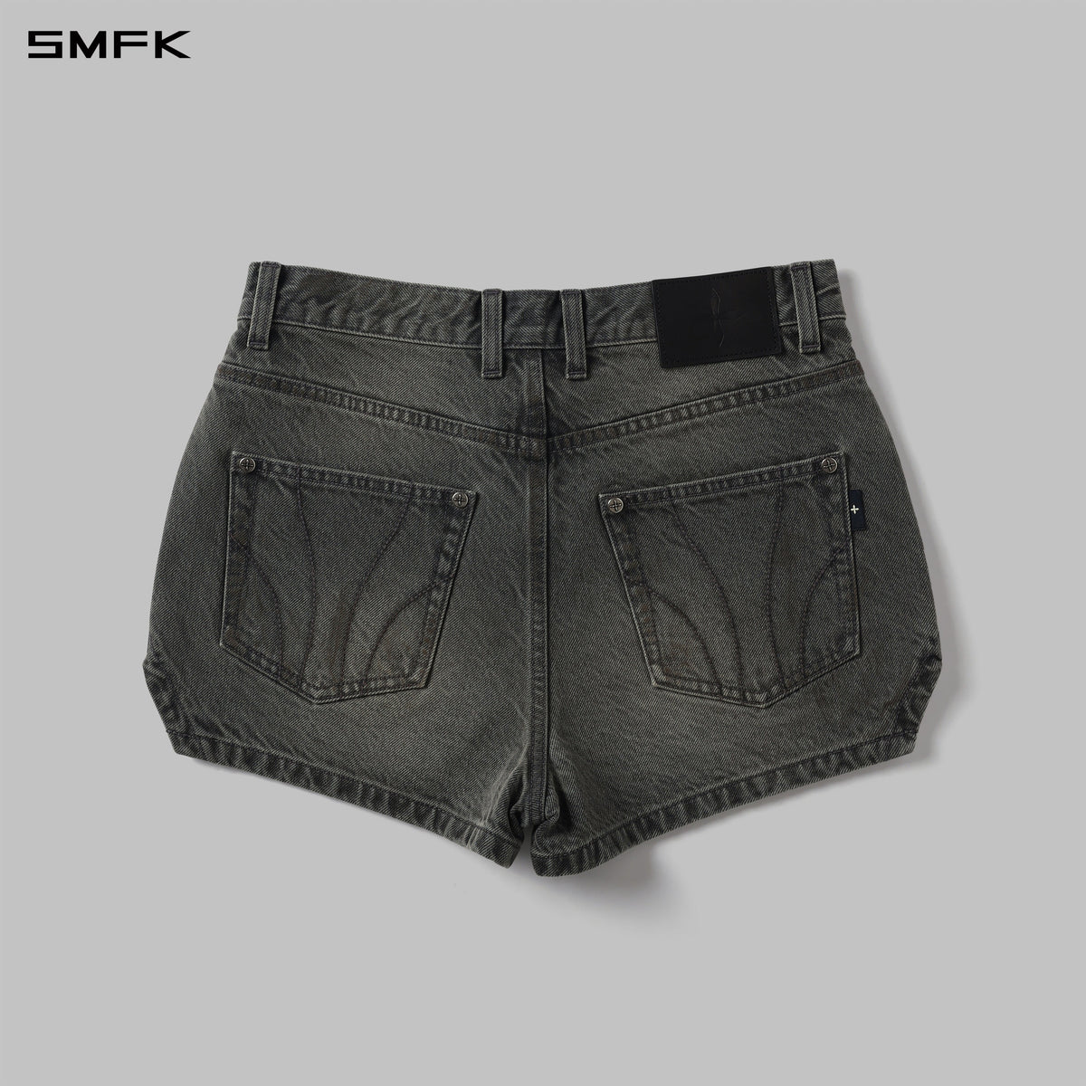 MIRAGE PRISM DENIM SHORTS/DENIM COTTON/W STORM GREY